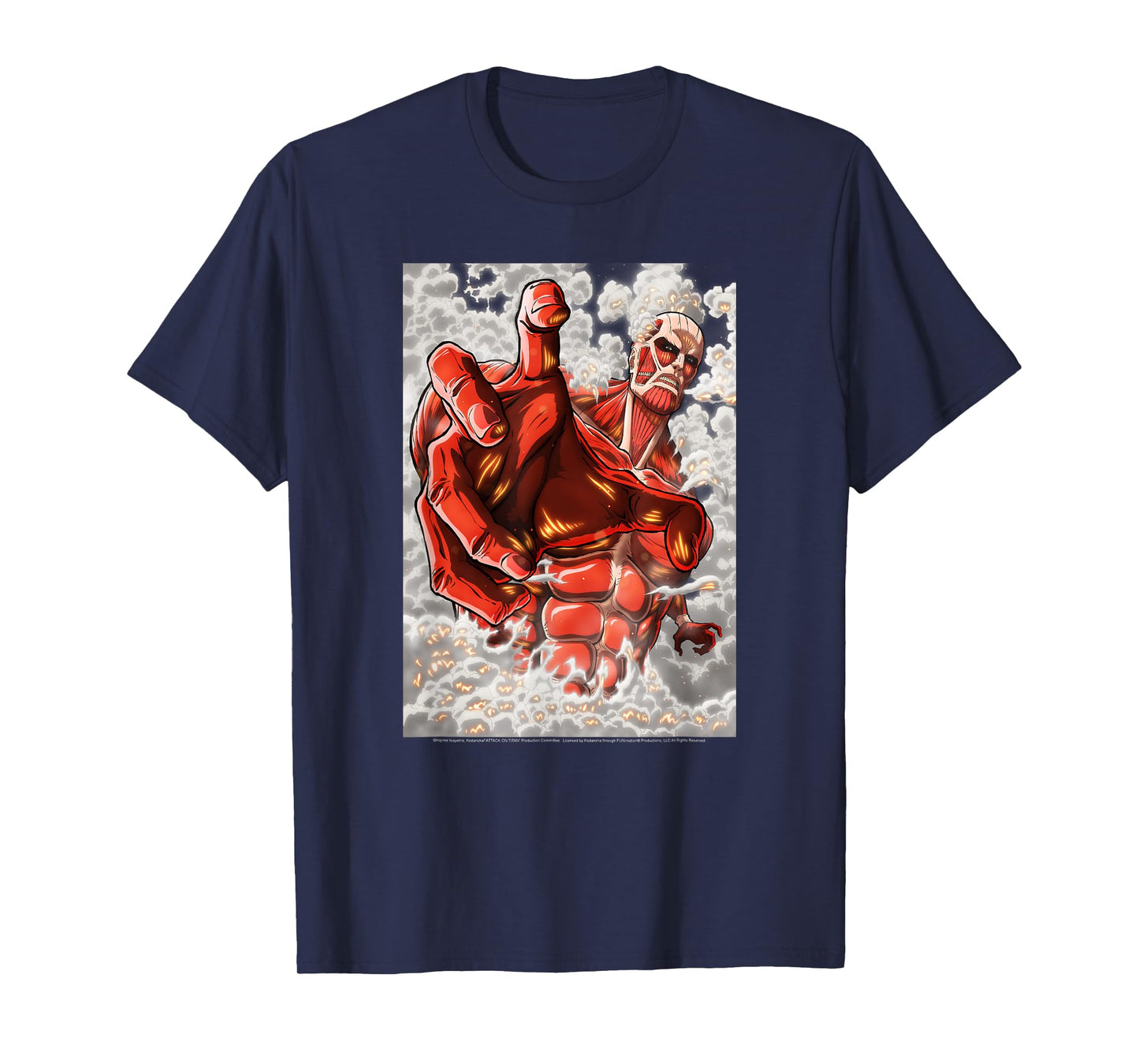 Attack on Titan Season 2 Reaching Colossal Titan Anime T-Shirt