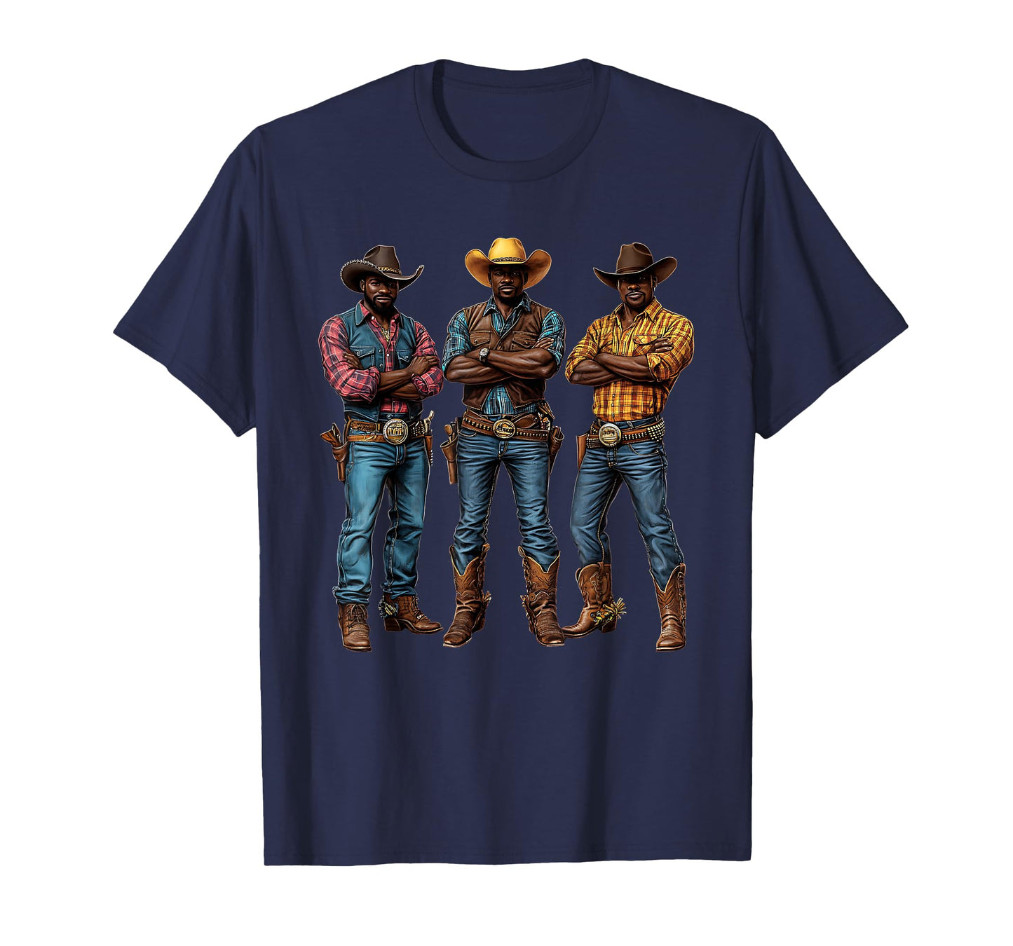 Black African American Cowboy Western Country Texas Rodeo T-Shirt