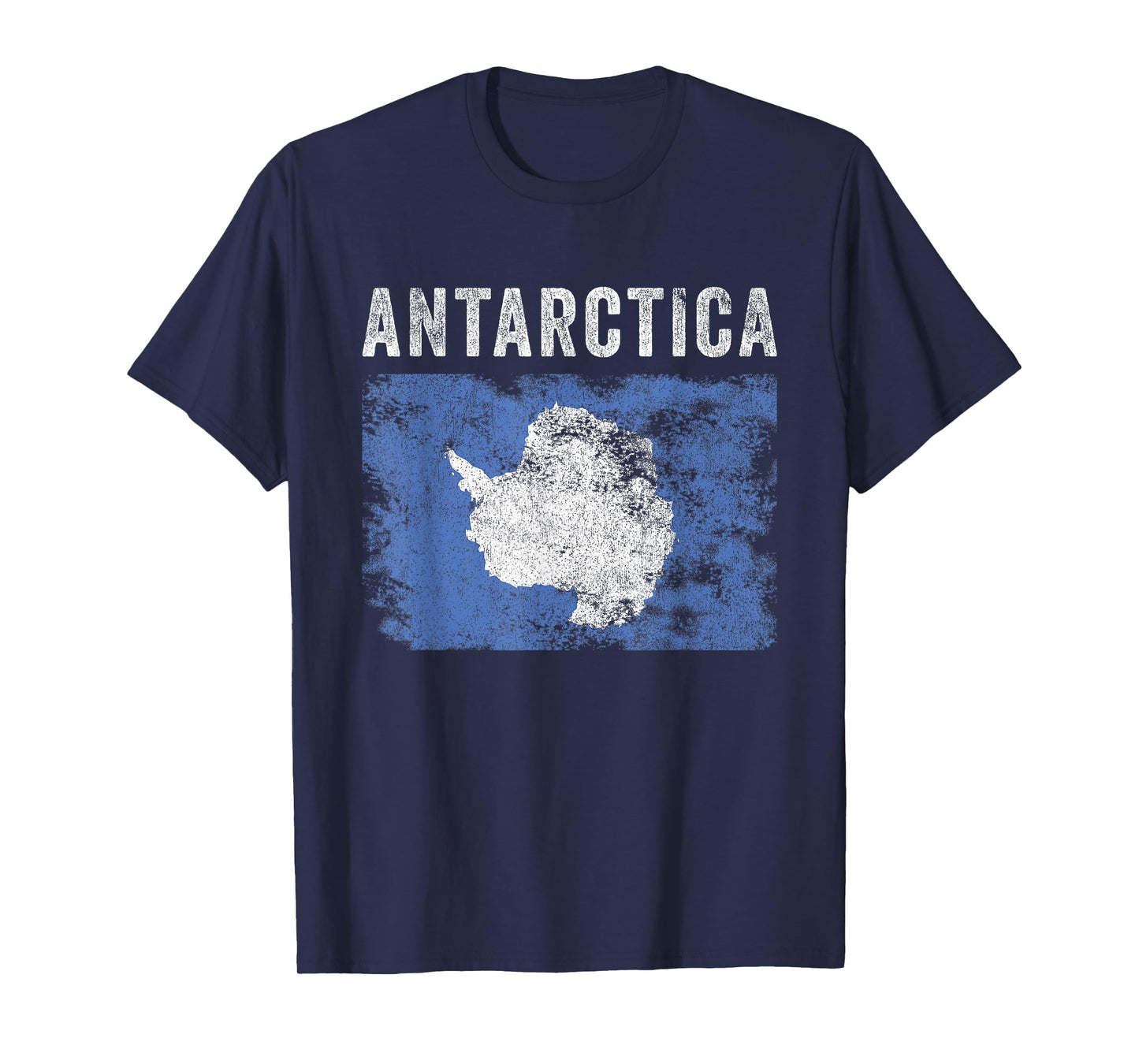 Antarctica Flag Distressed - Men Women Kids - Antarctic Flag T-Shirt