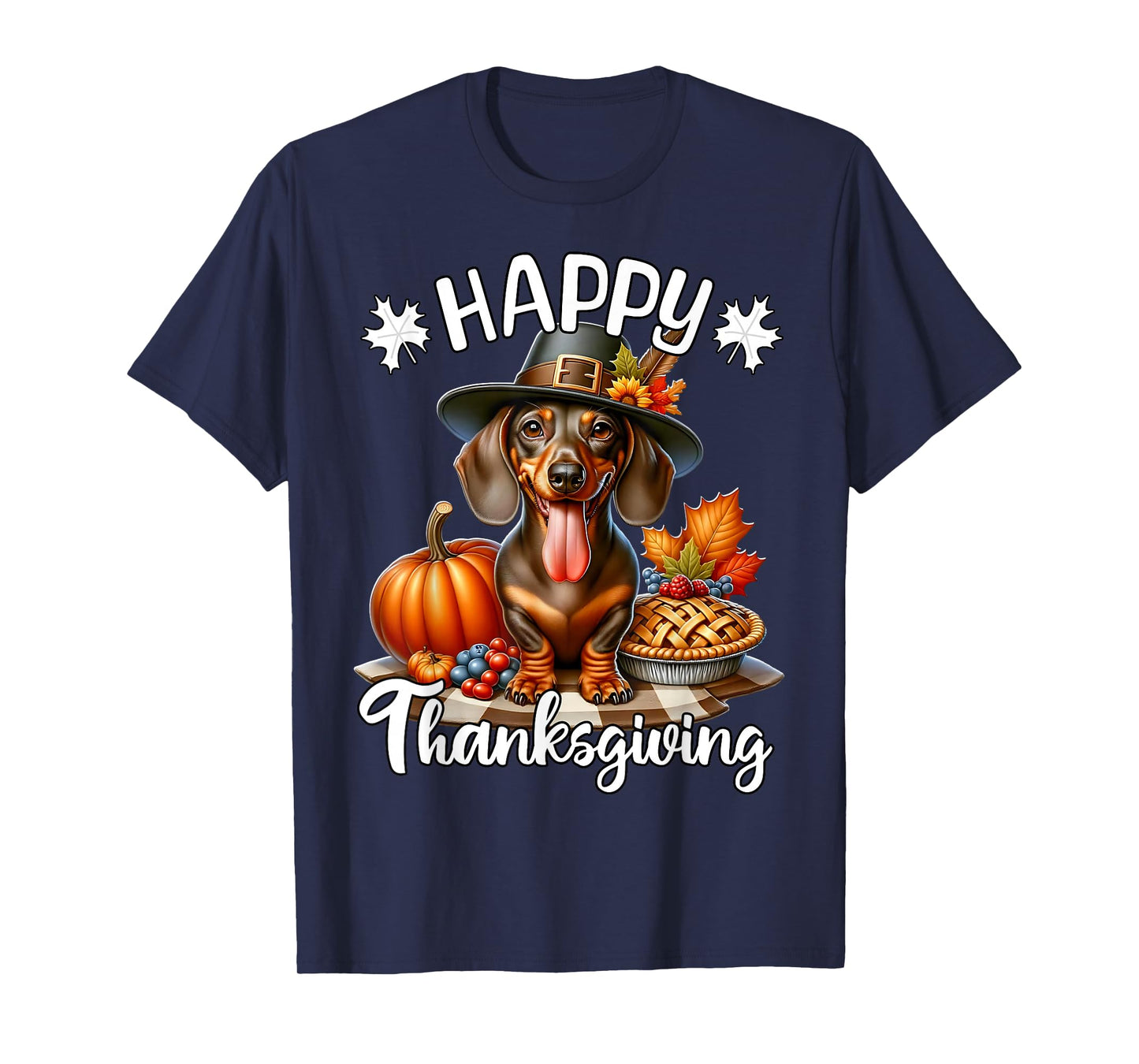 Dachshund Happy Thanksgiving Dachshund Doxie T-Shirt