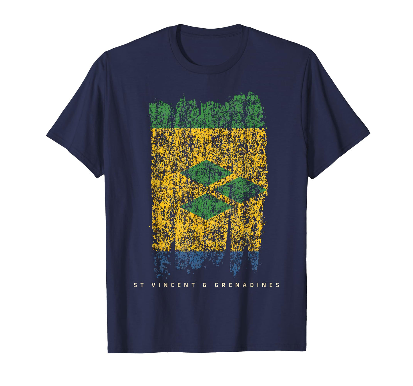 Vintage St. Vincent & Grenadines Flag Retro Saint Vincentian T-Shirt