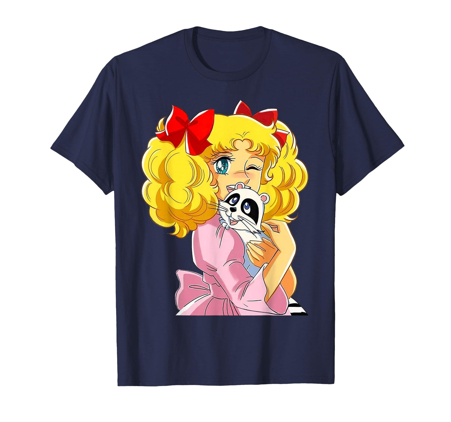 Candy Candy and Raccoon Retro Japanese Vintage 80s Anime T-Shirt