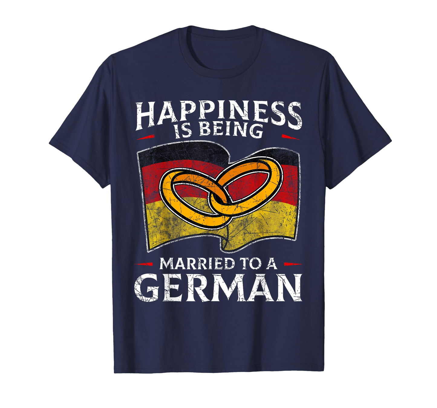 German Shirt Germany Flag Wedding Ring Marriage T-Shirt
