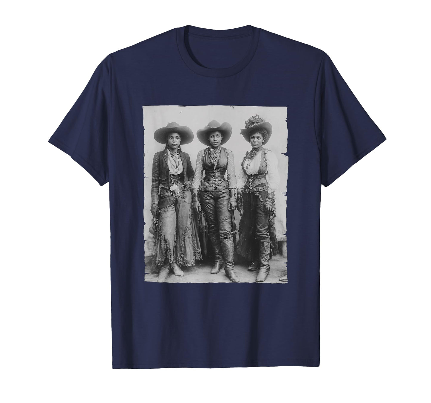 Black African American Cowgirl Western Country Texas Rodeo T-Shirt