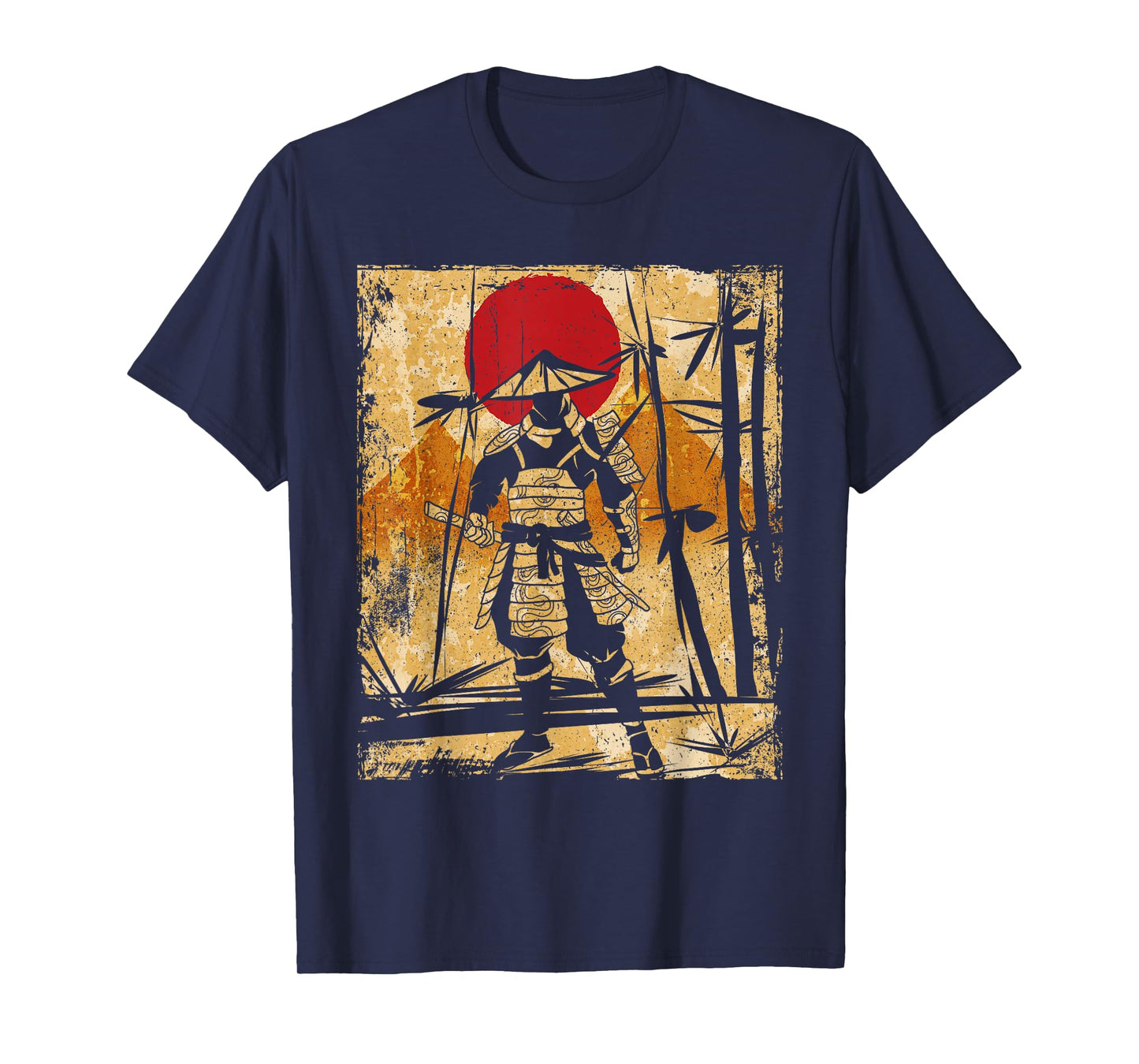Samurai Japanese Art Vintage Fighter Retro T-Shirt