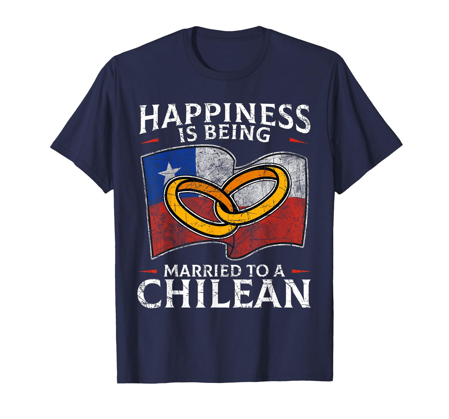 Chilean Marriage Chile Married Flag Wedded Culture T-Shirt