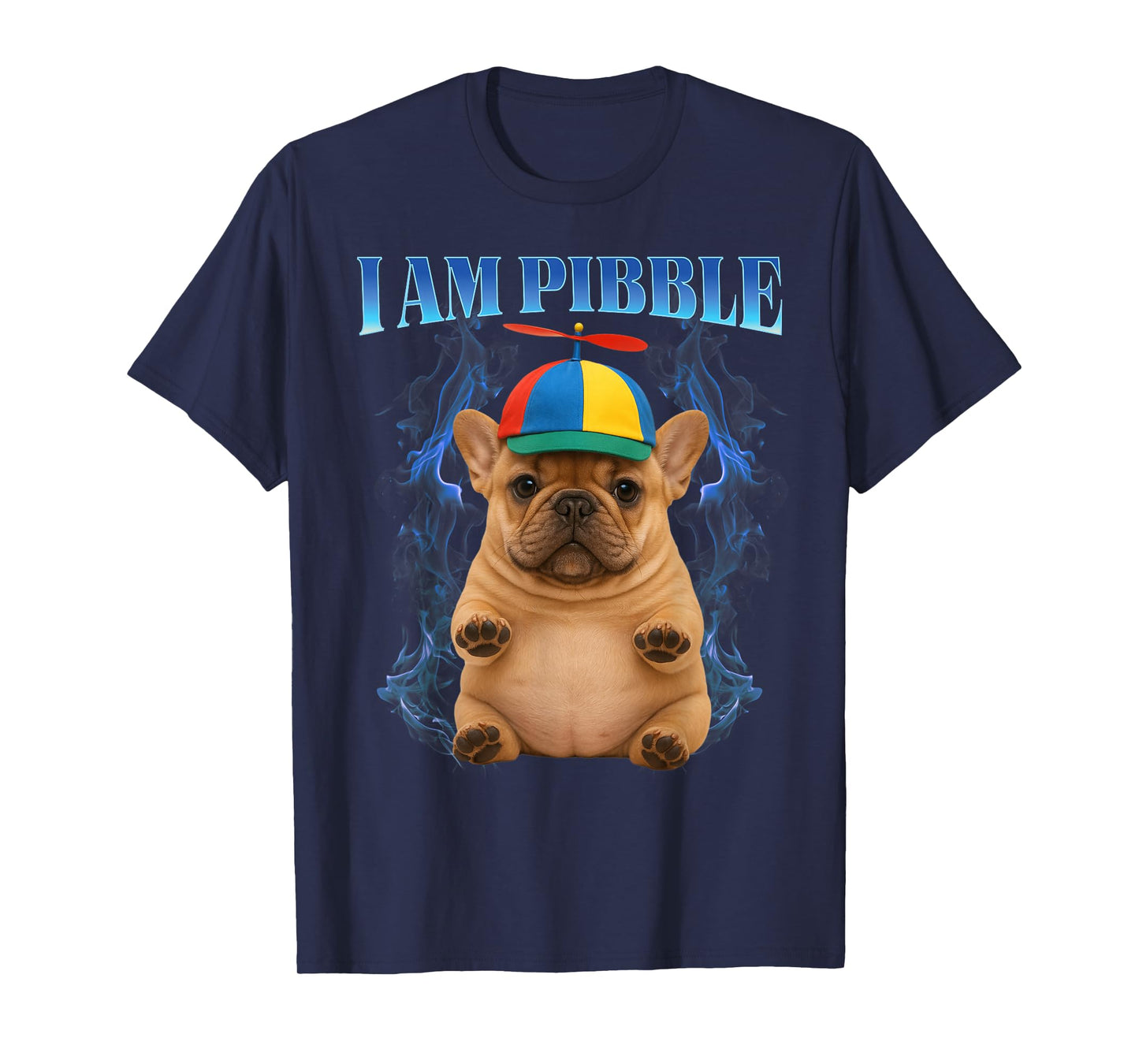 I am Pibble Wearing a Propeller Beanie hat Funny Pibble T-Shirt