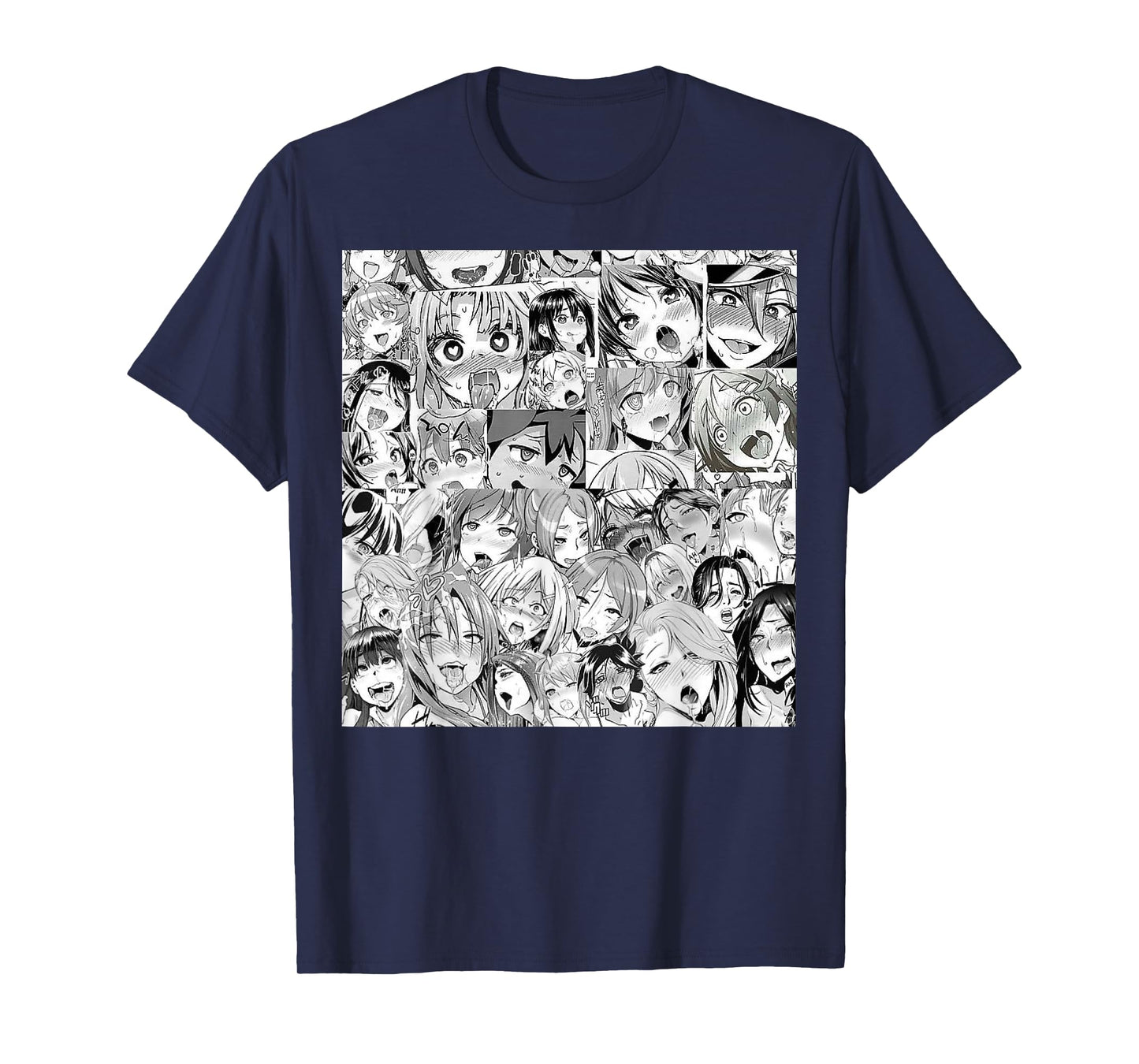 Ahegao Otaku Anime Dripping Drooling Anime Weeb Love T-Shirt T-Shirt