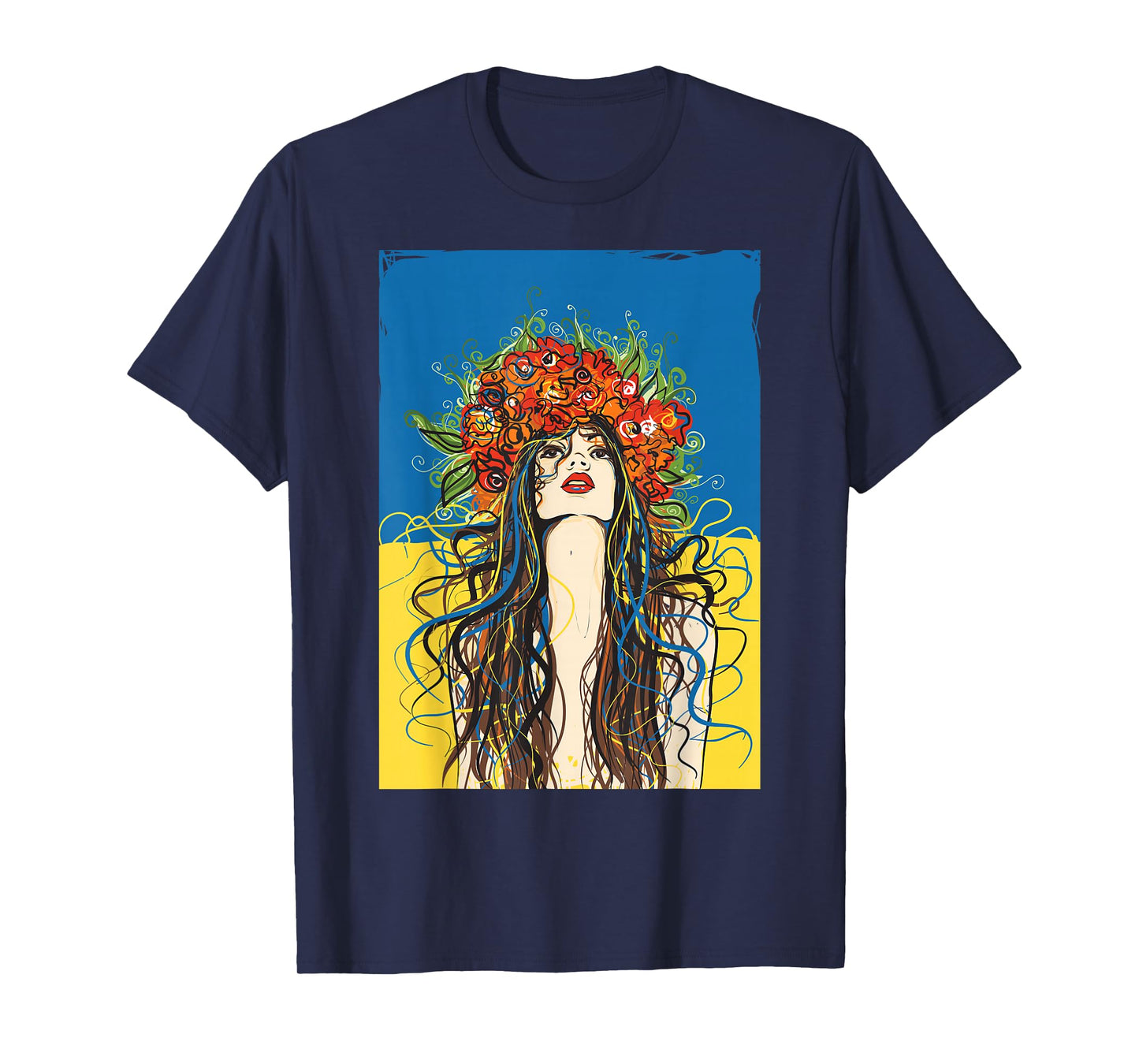 Ukraine Flag Fashionable Cool Ukrainian Village T-Shirt