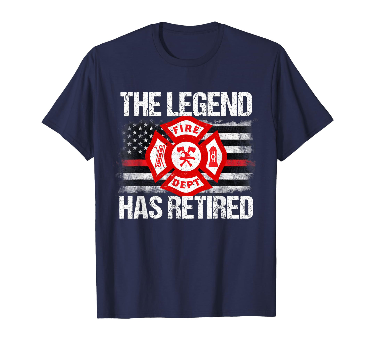 The Legend Has Retired Firefighter Retirement Party Gift T-Shirt