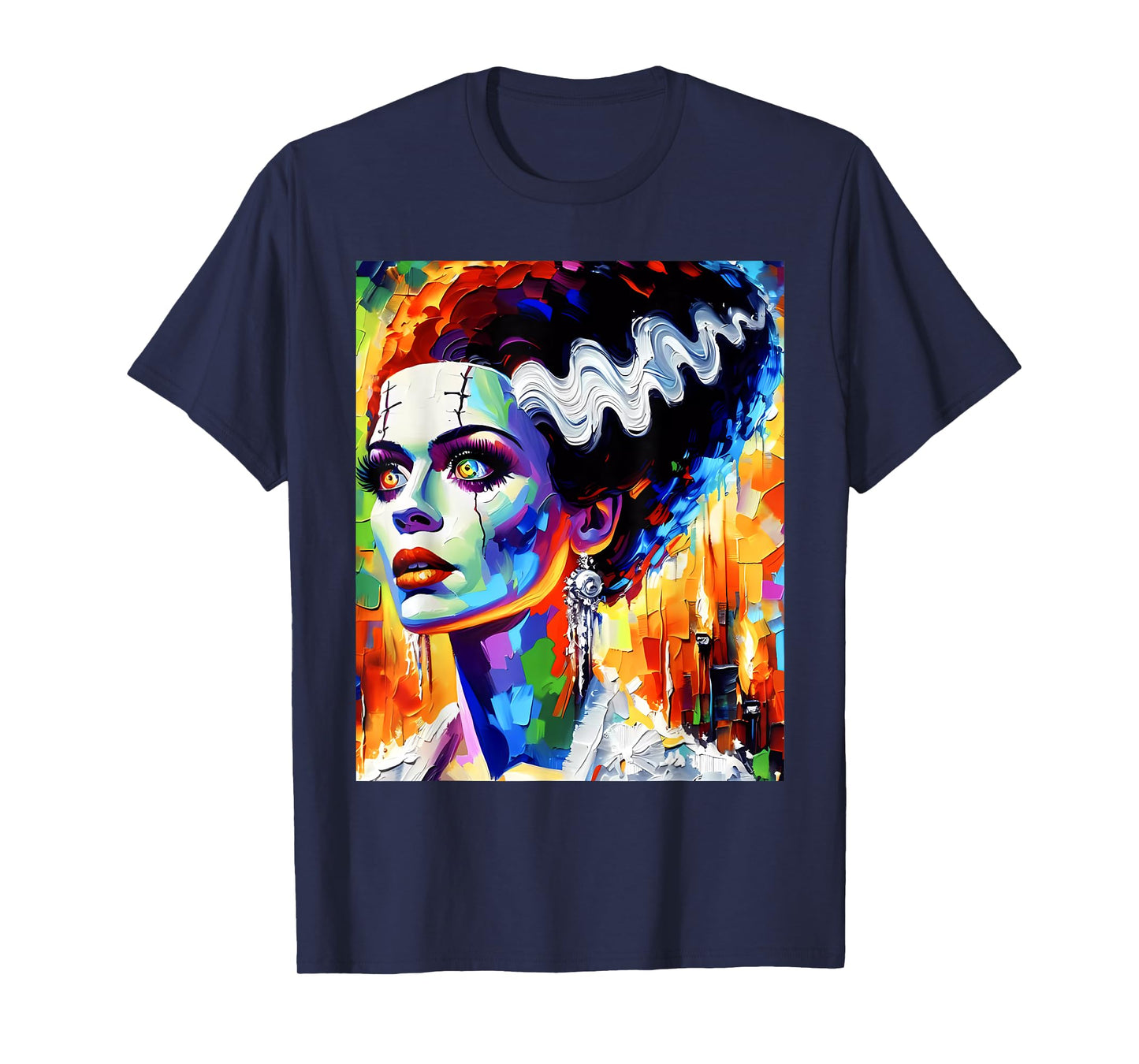 Frankenstein Monster And Bride Halloween Matching Couple T-Shirt