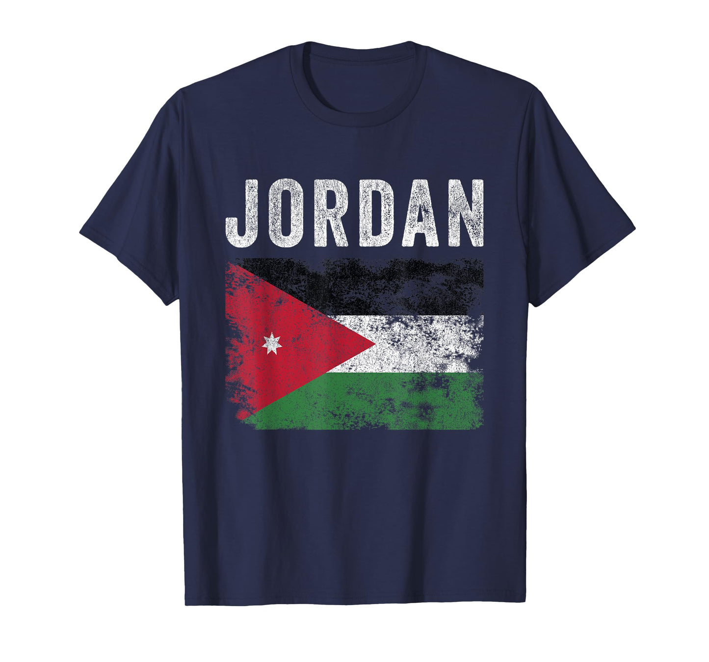 Jordan Flag Distressed - Men Women Kids - Jordanian Flag T-Shirt