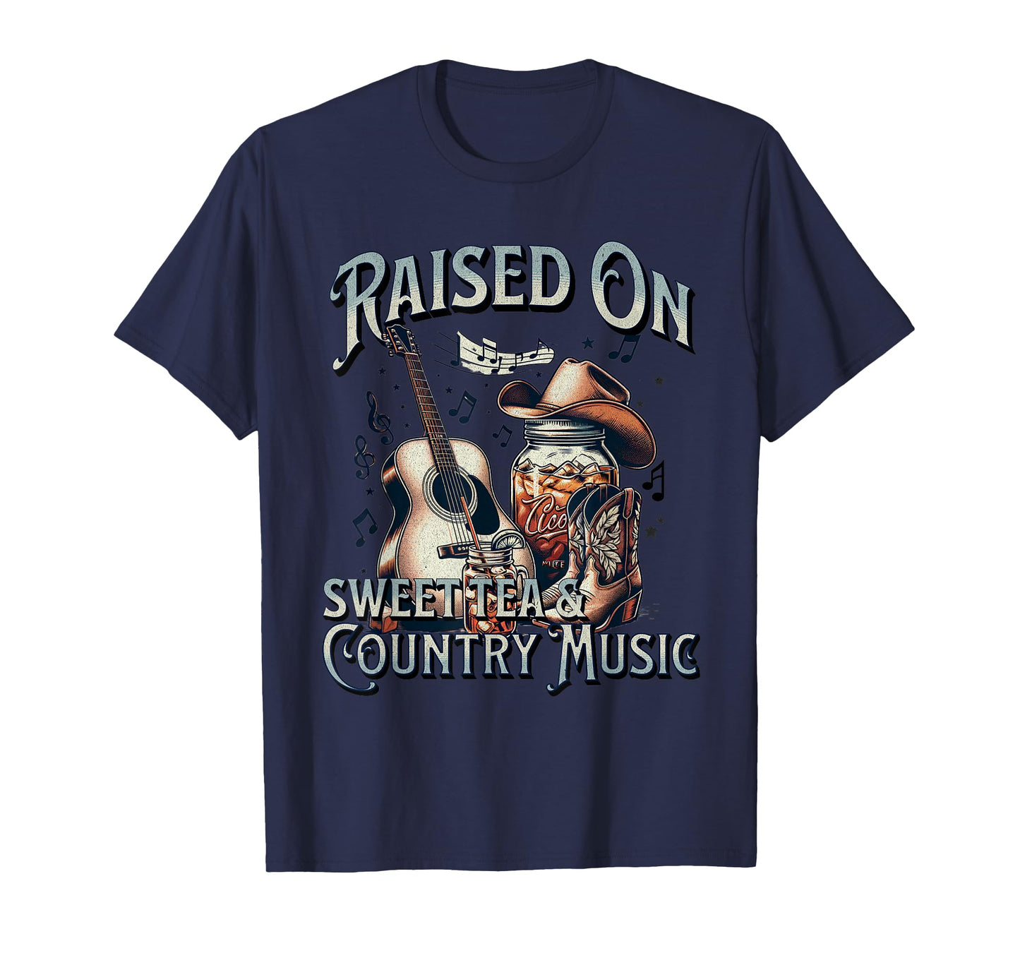 Raised On Sweet Tea And Country Music T-Shirt