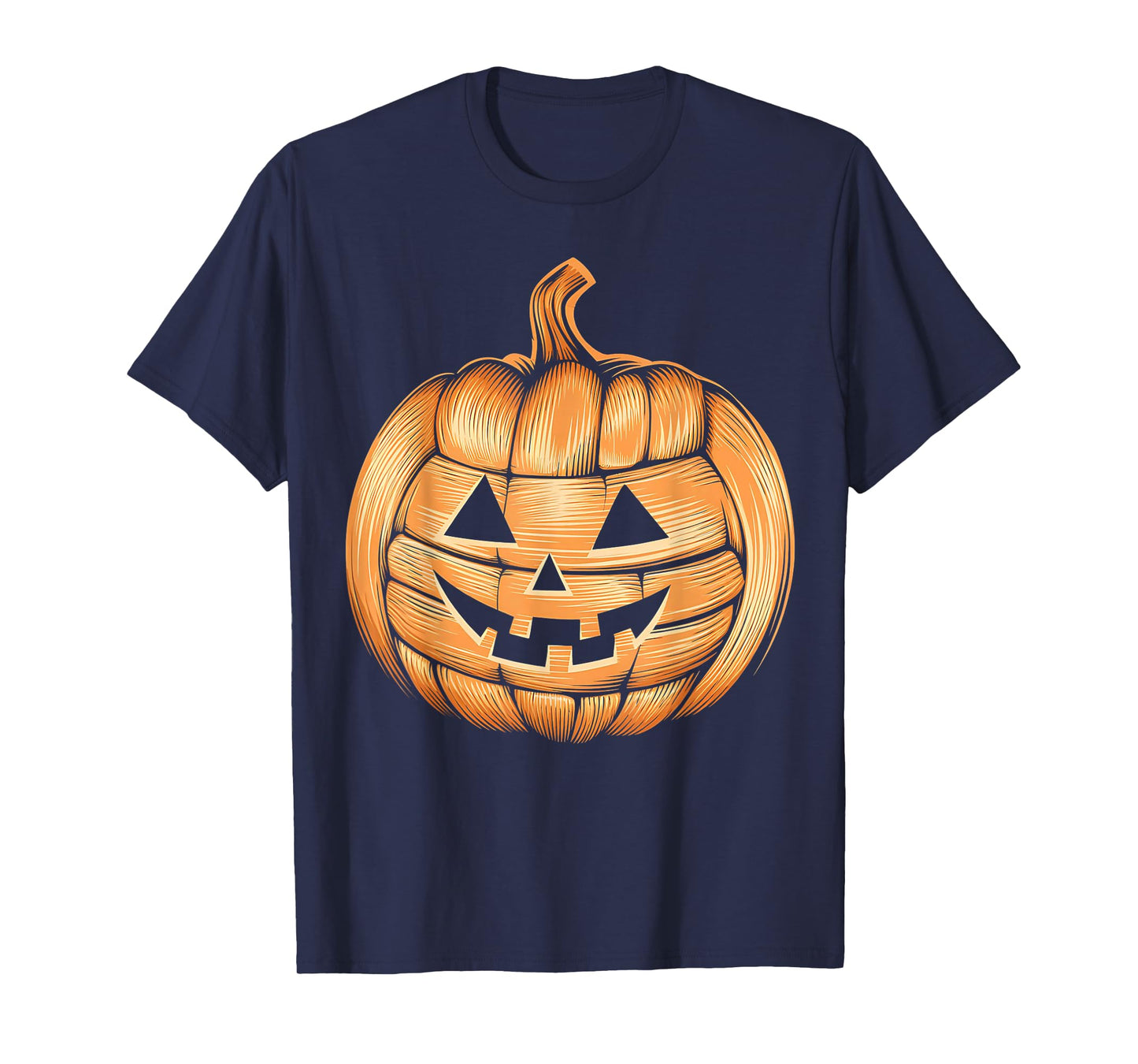 Funny Spooky Pumpkin Volleyball Player Women Men Halloween T-Shirt