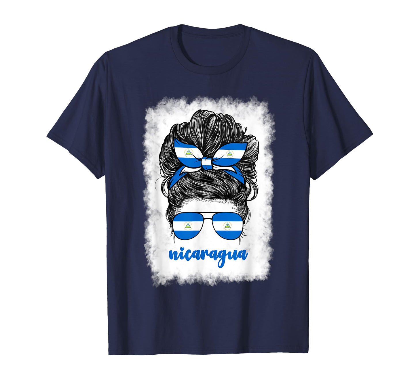 Nicaraguan Girl For Women Woman Nicaragua Flag Nicaraguense T-Shirt