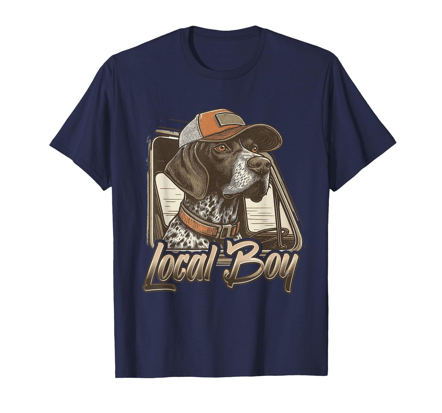 Local Boy Hunting Dog Retro Southern Country Pride Vintage T-Shirt