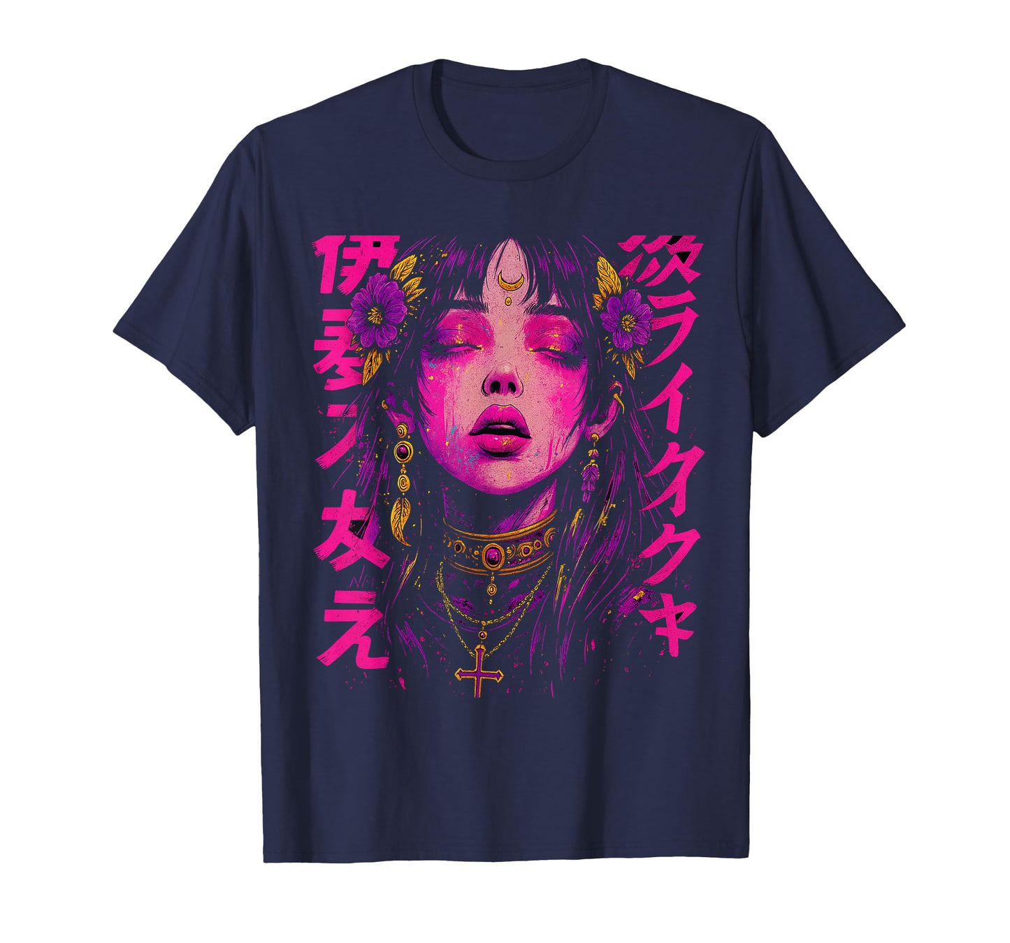 Japanese Futuristic Fashion | Retro Techwear | Anime Manga T-Shirt