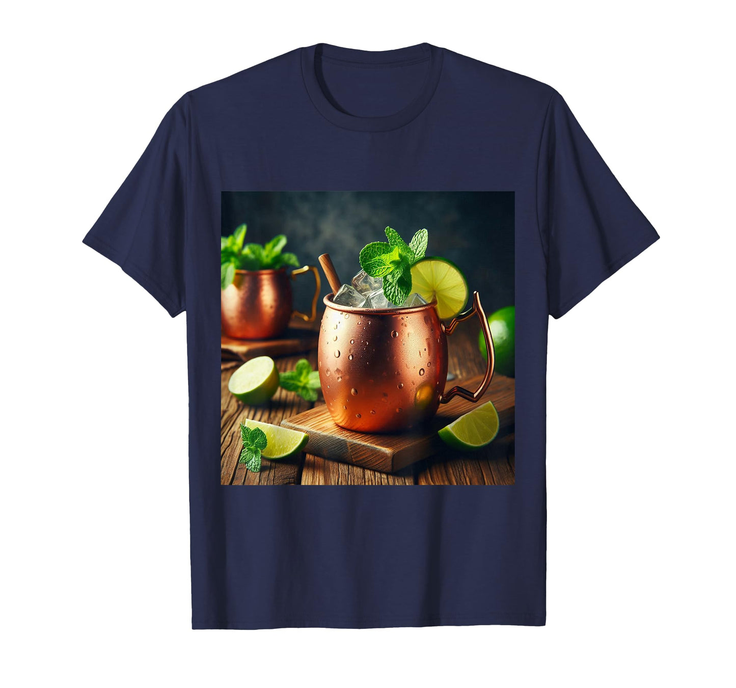 Fun Moscow Mule Cocktail Copper Mug Costume T-Shirt