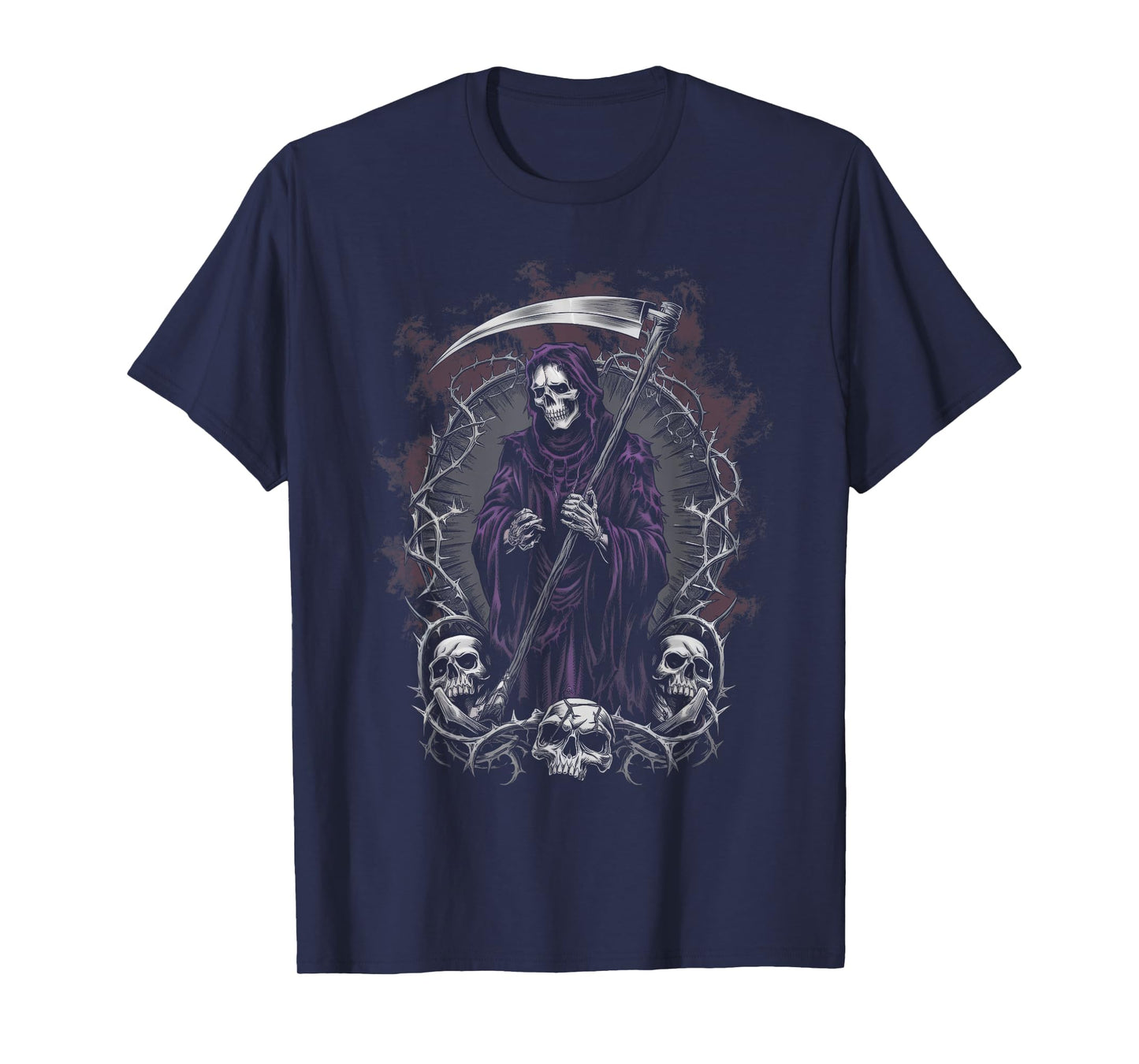 Grim Reaper Artwork Horror Halloween T-Shirt