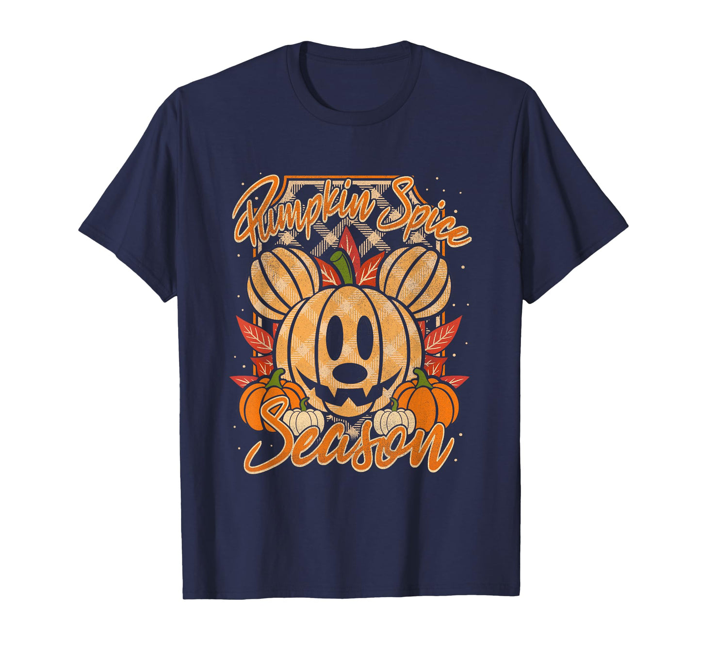 Disney Mickey And Friends Halloween Pumpkin Spice Chest Logo T-Shirt