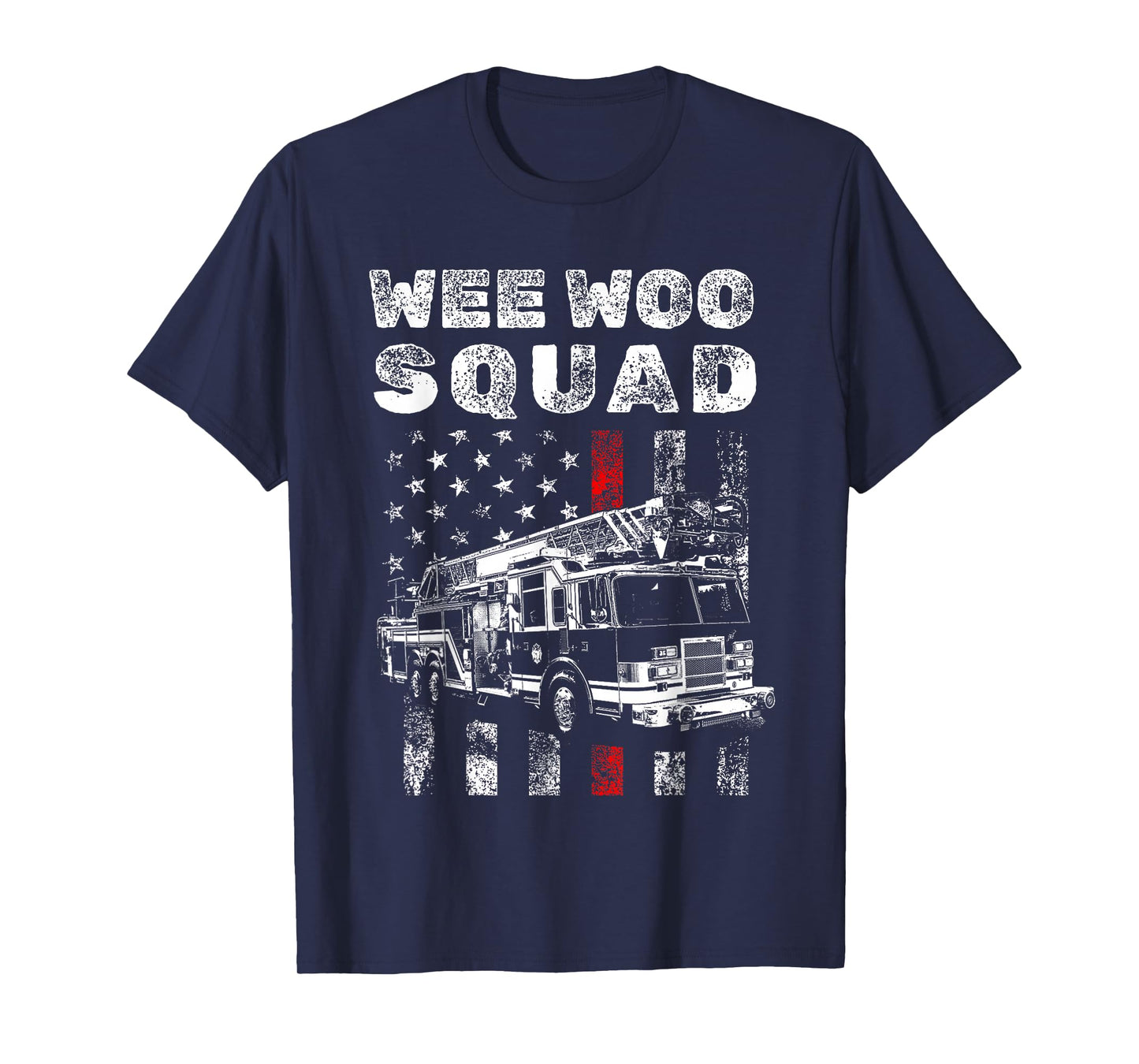 Funny Firefighter Art for Men Women Kids Fire Truck Fireman T-Shirt