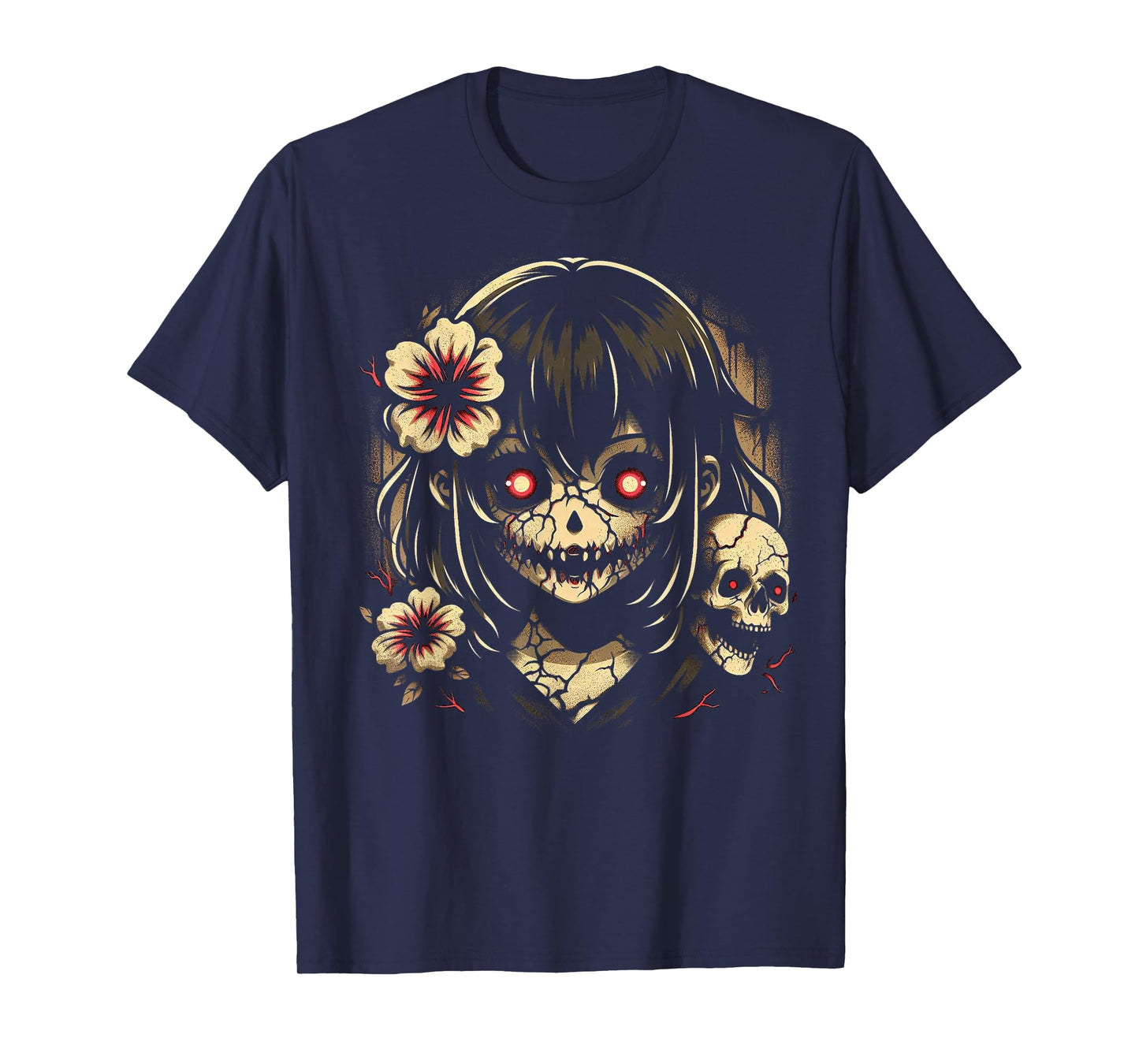 Horror Anime Manga Japanese Scary Kawaii Anime Goth T-Shirt
