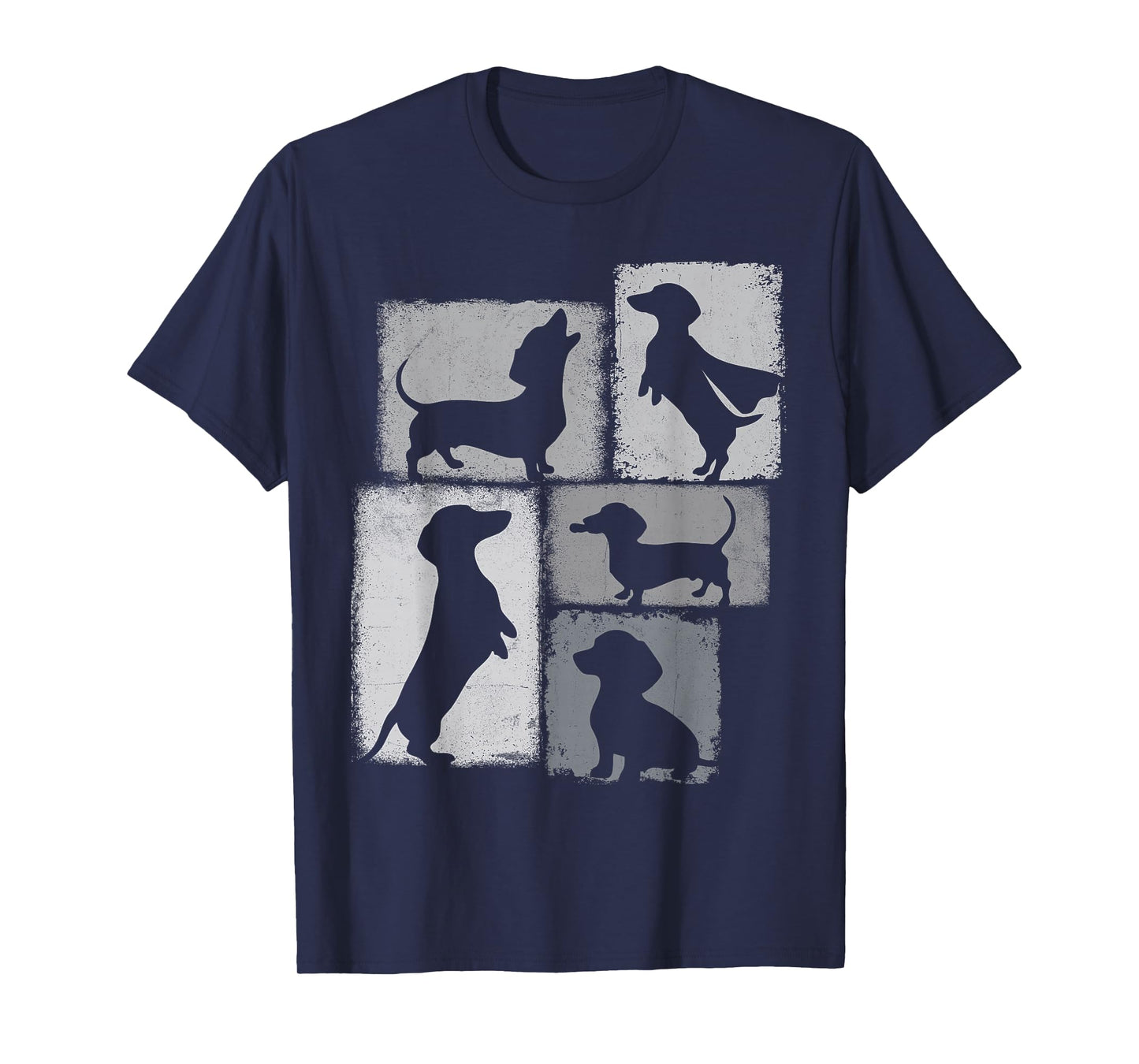 Weenie Vintage Collage Dachshund Dad Mom God Lover T-Shirt