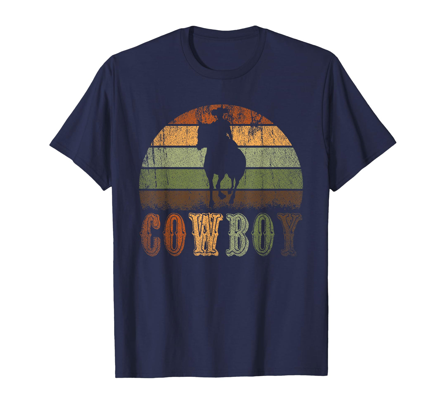 Retro Horseback Riding Rodeo Western Line Dance Horse Cowboy T-Shirt