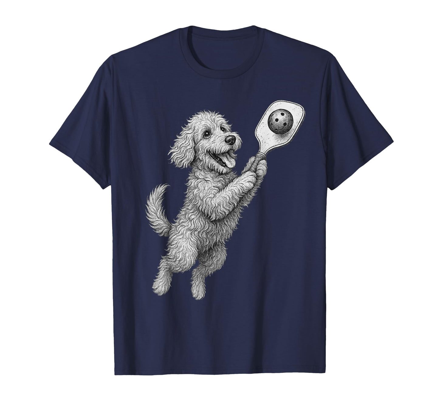 Goldendoodle Playing Pickleball Sports Dog Lover T-Shirt