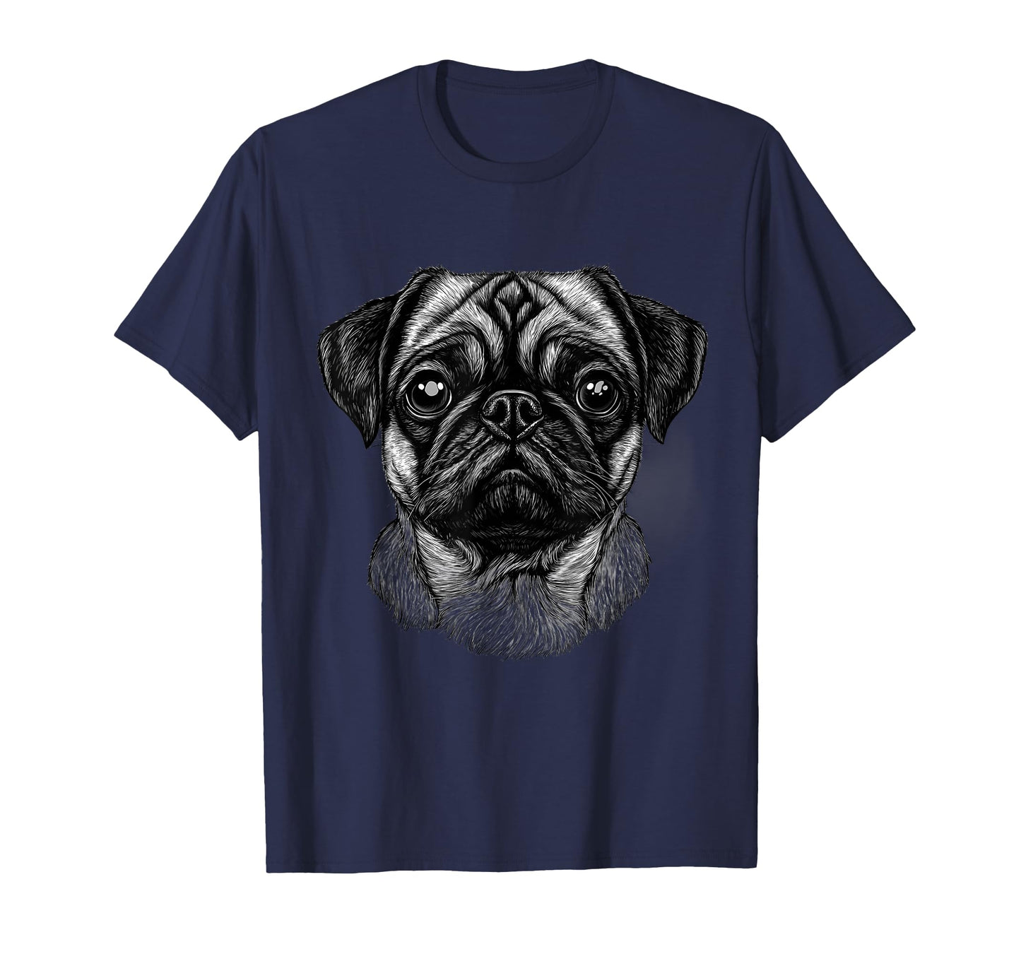 Cute Pug Owner Pug Lover Colorful Portrait Dog Pug T-Shirt