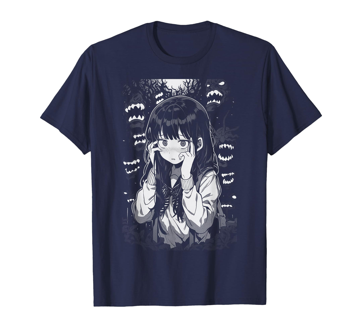 Horror Anime Manga Harajuku Gothic Grunge Aesthetic | Egirl T-Shirt
