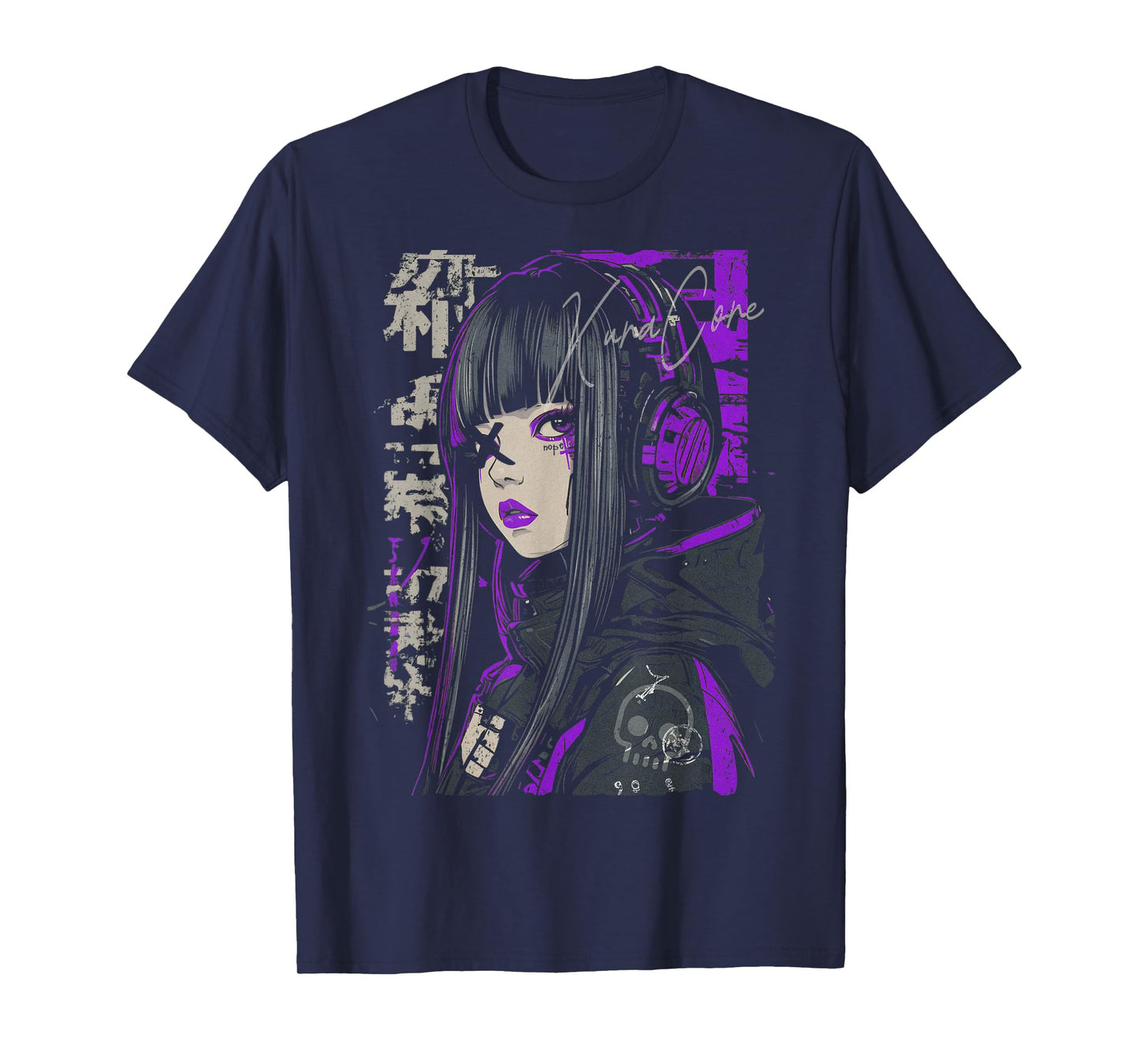 Japanese Streetwear Cyberpunk Y2K Techwear Retro Manga Anime T-Shirt
