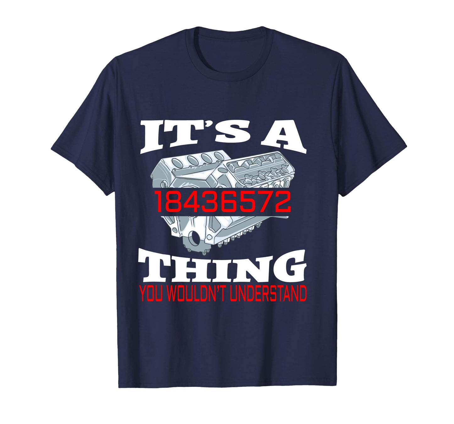 Funny 18436572 Auto Mechanic V8 Muscle Car Firing Order Long Sleeve T-Shirt