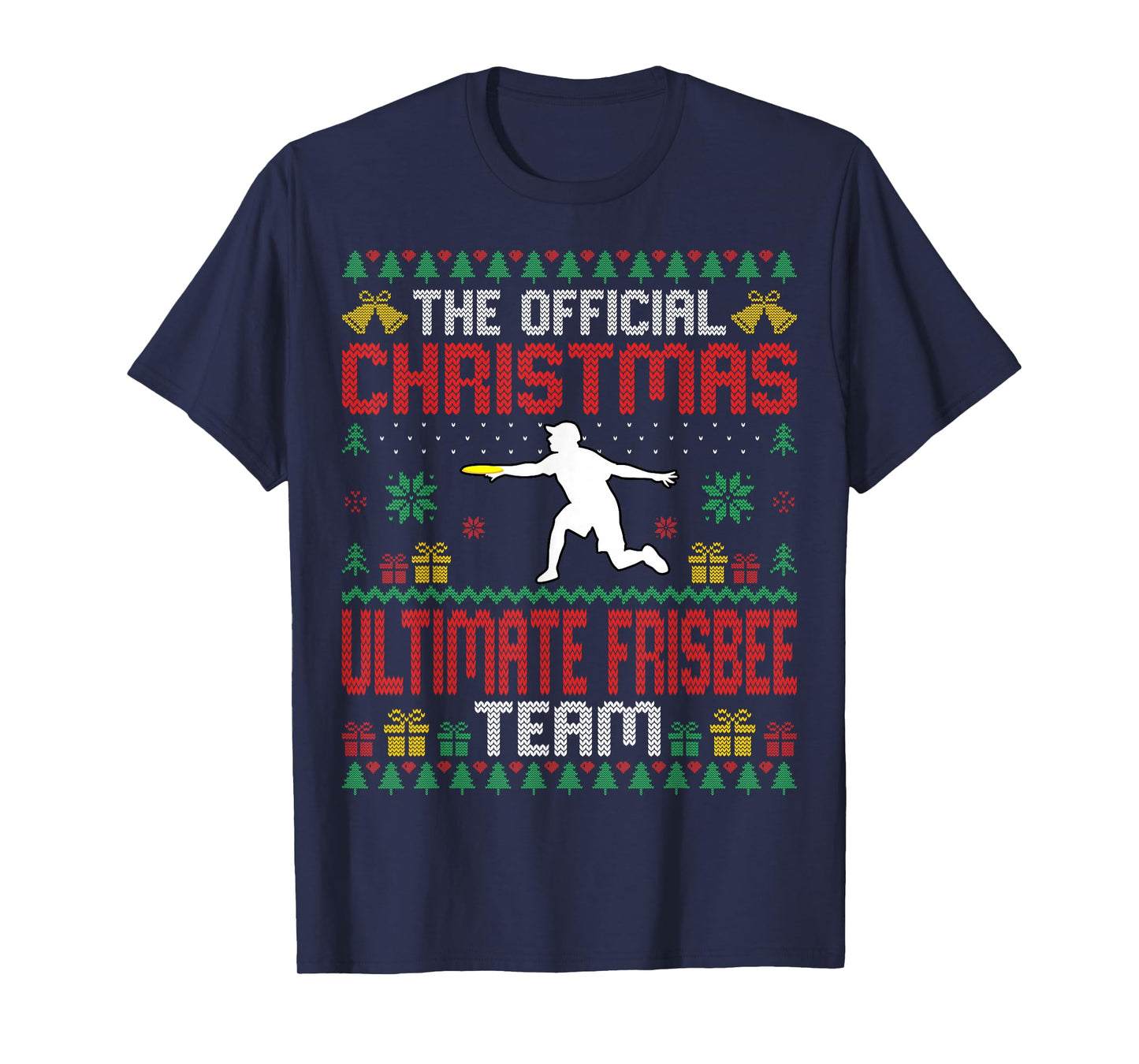 Funny Ugly Christmas Ultimate Frisbee Team Xmas T-Shirt