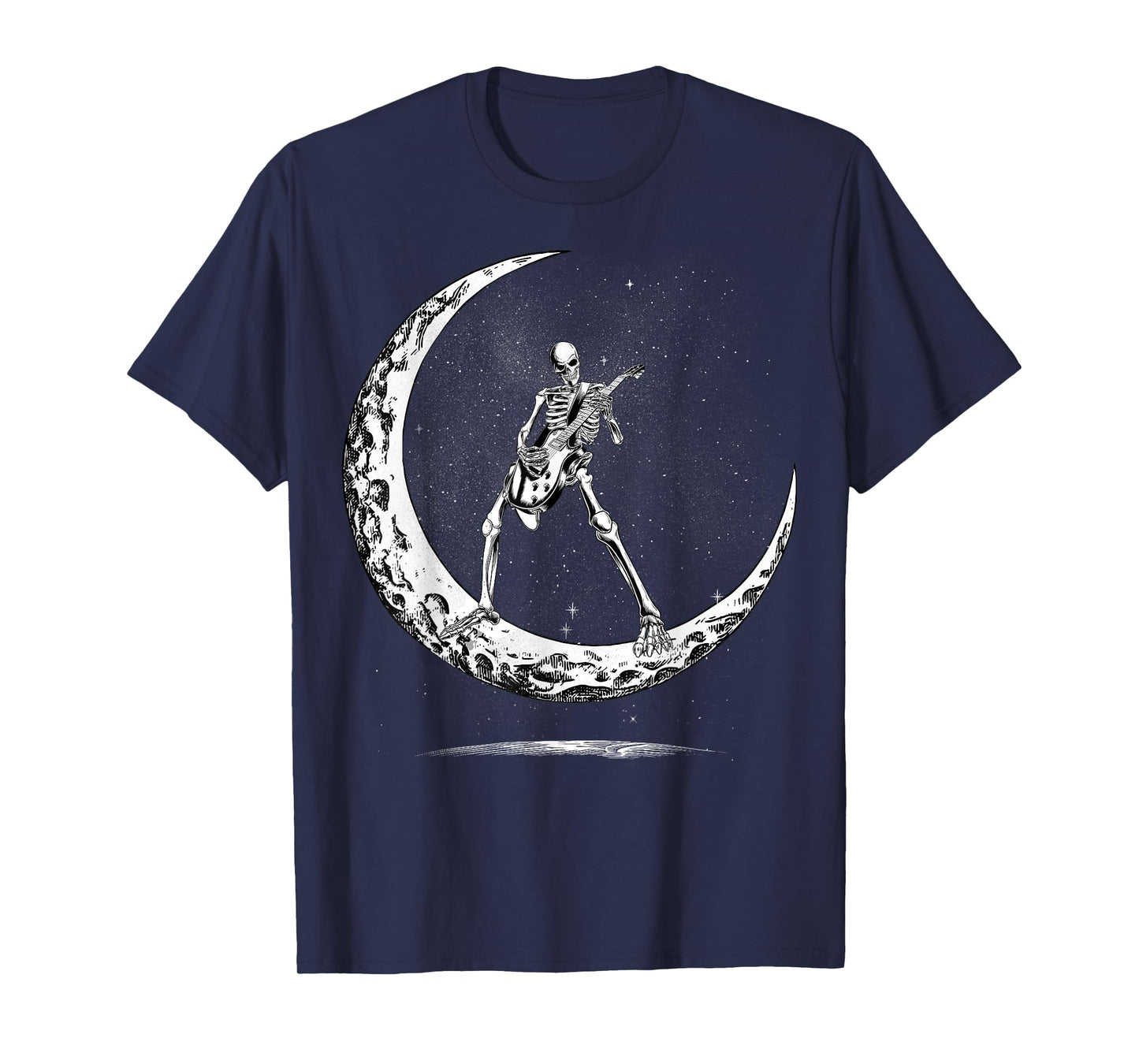 Skeleton Playing Guitar Rock And Roll Band For Men Kids T-Shirt