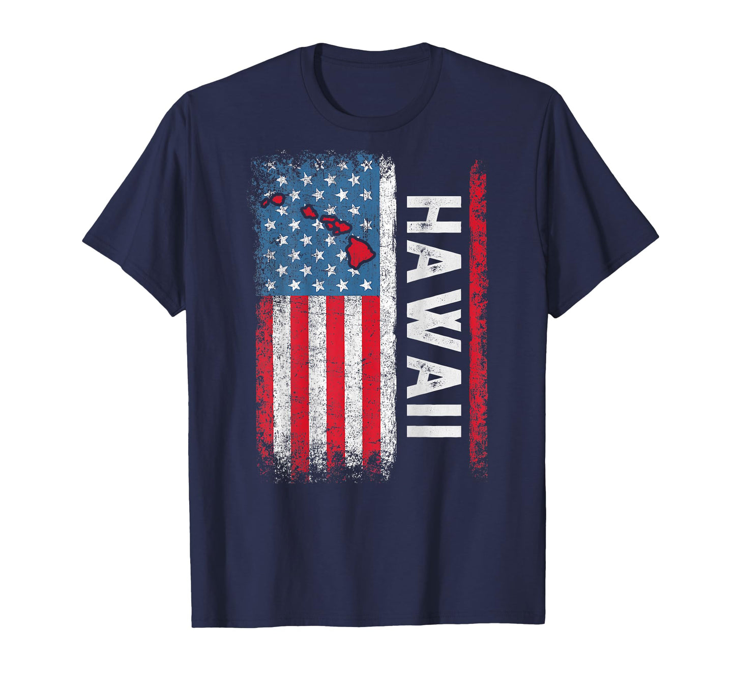 Vintage Hawaii State USA Flag Shirt Hawaii (On Back) T-Shirt