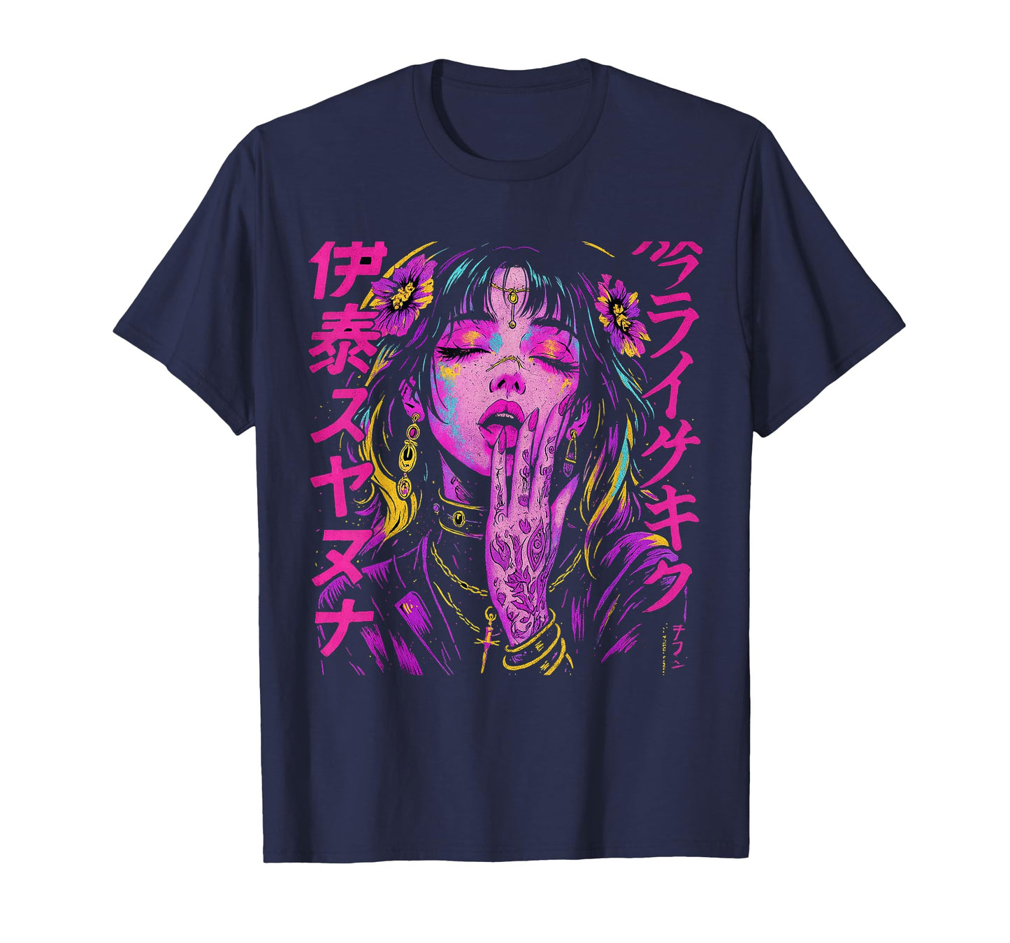 Japanese Futuristic Fashion | Retro Techwear | Anime Manga T-Shirt