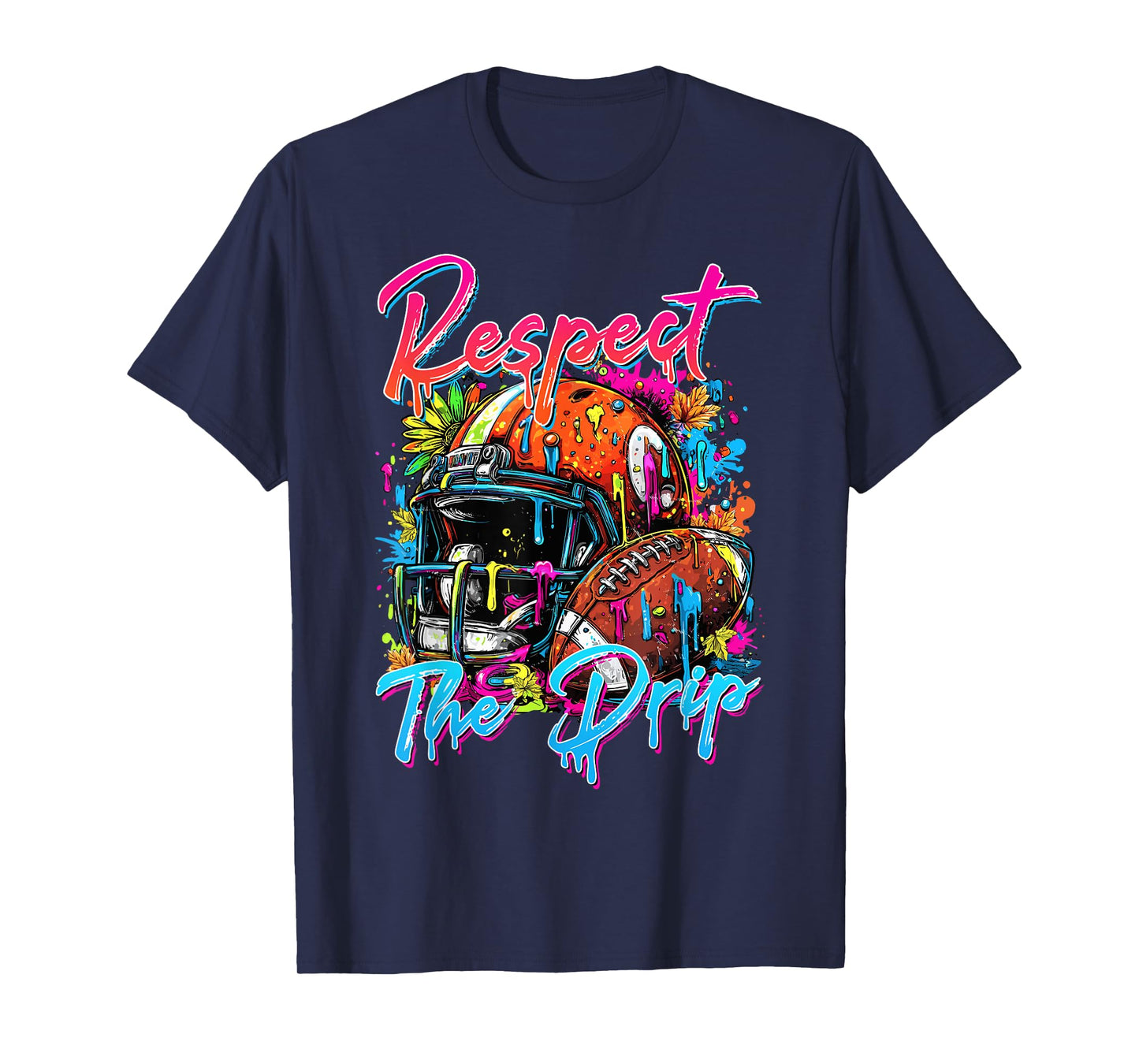Respect The Drip Football Drip Boys Ice Cream Drip Youth T-Shirt