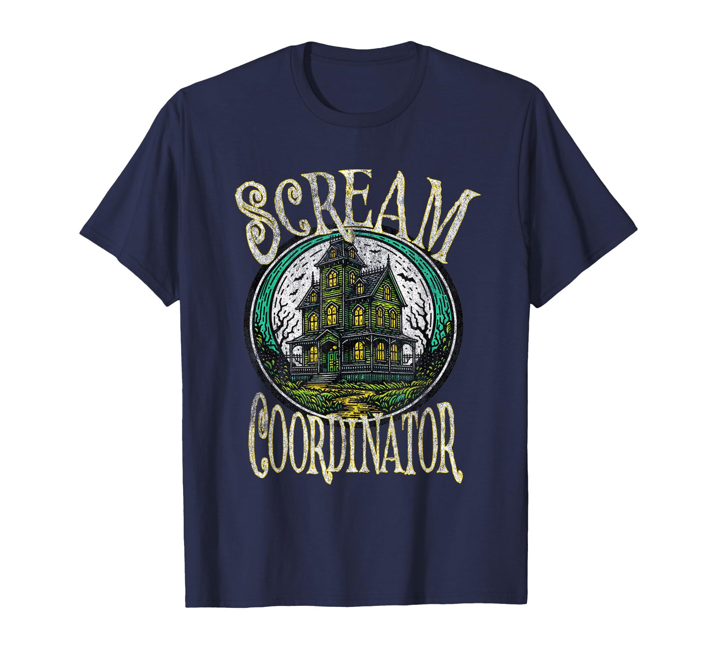 Haunted House Tour Guide Scream Coordinator Halloween Haunt T-Shirt