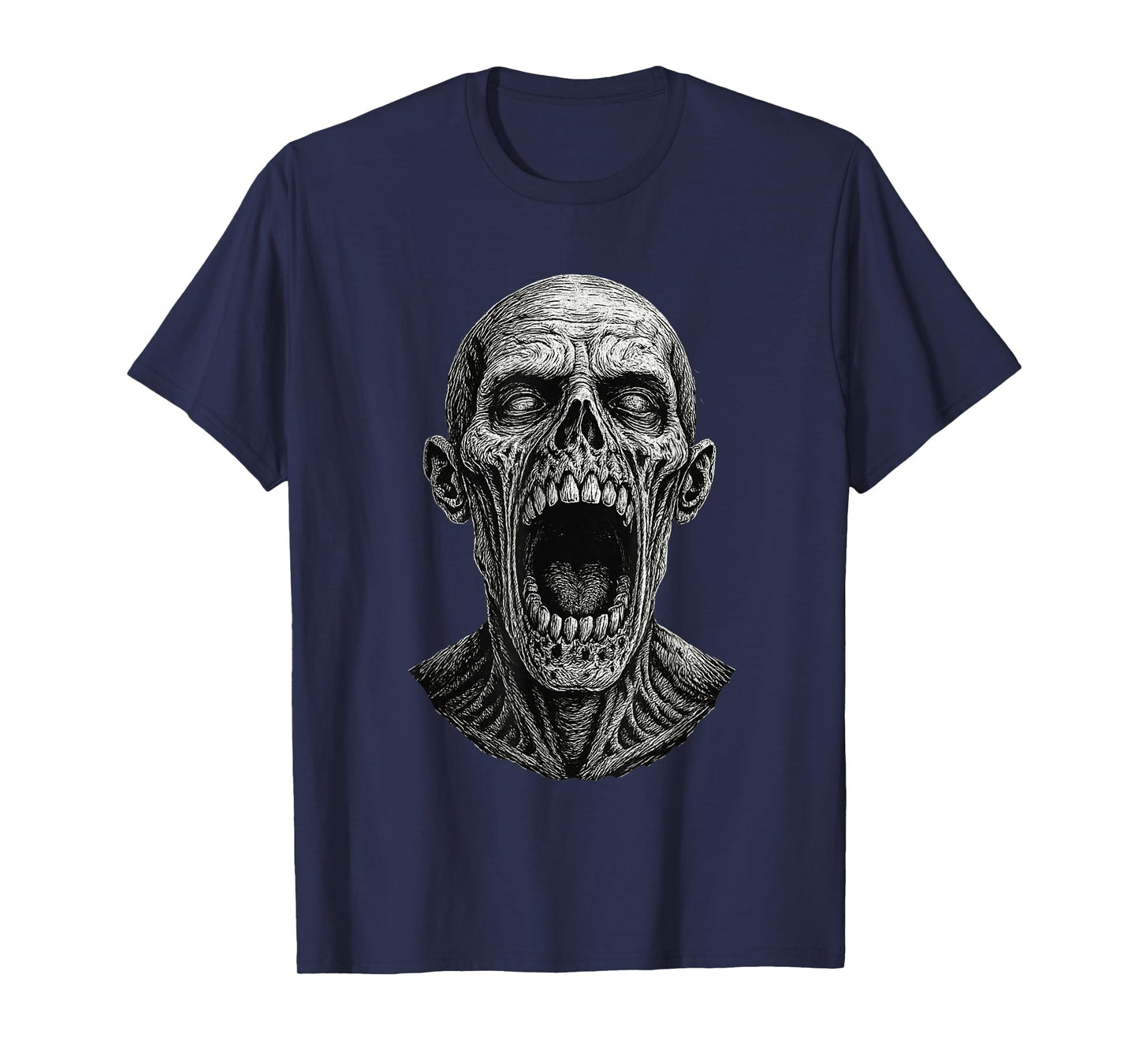Creepy Scary Zombie Horror Movie Helloween Costume Nightmare T-Shirt