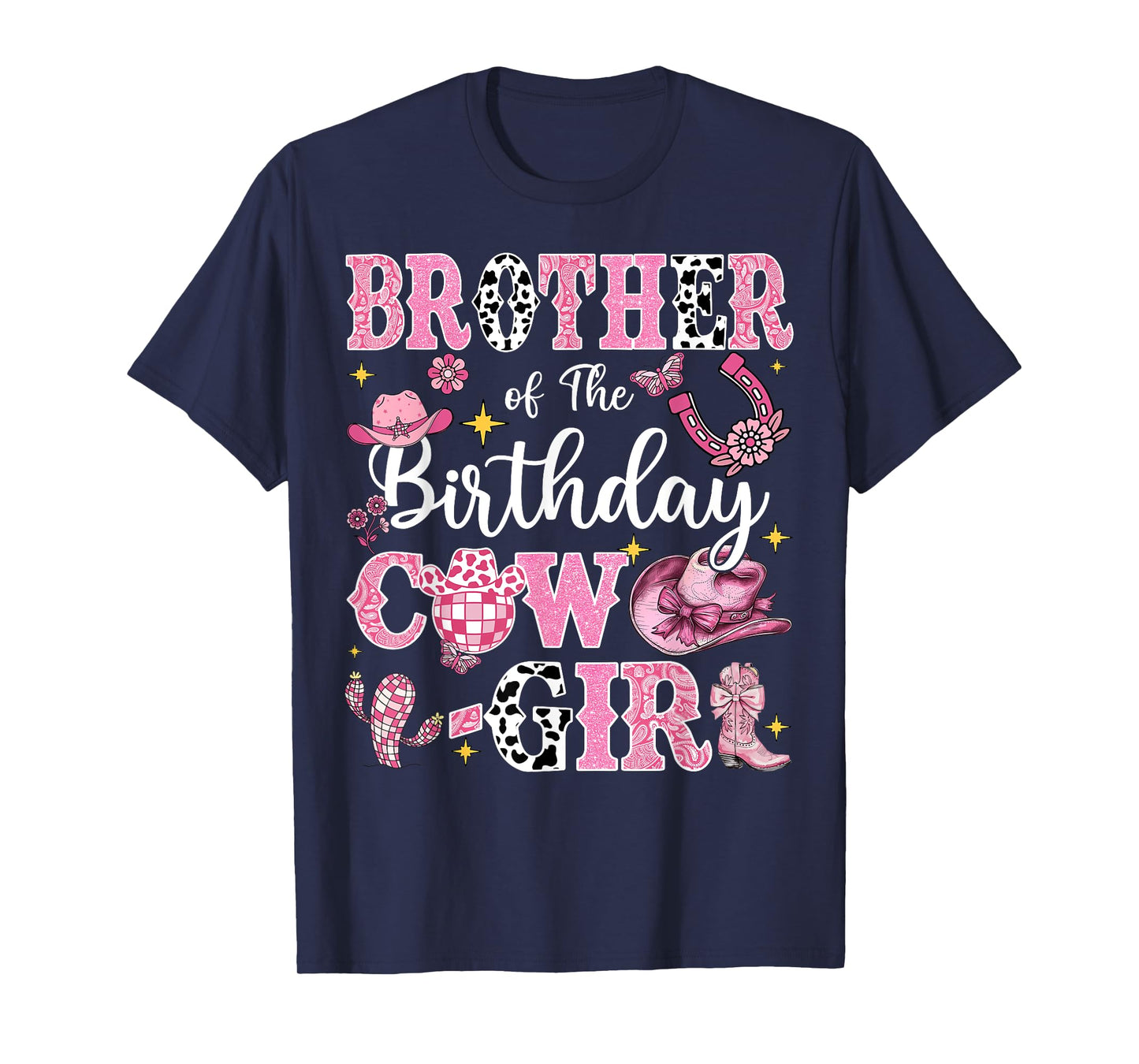 Brother Of The Birthday Cow-Girl Rodeo Brother Bday Party T-Shirt