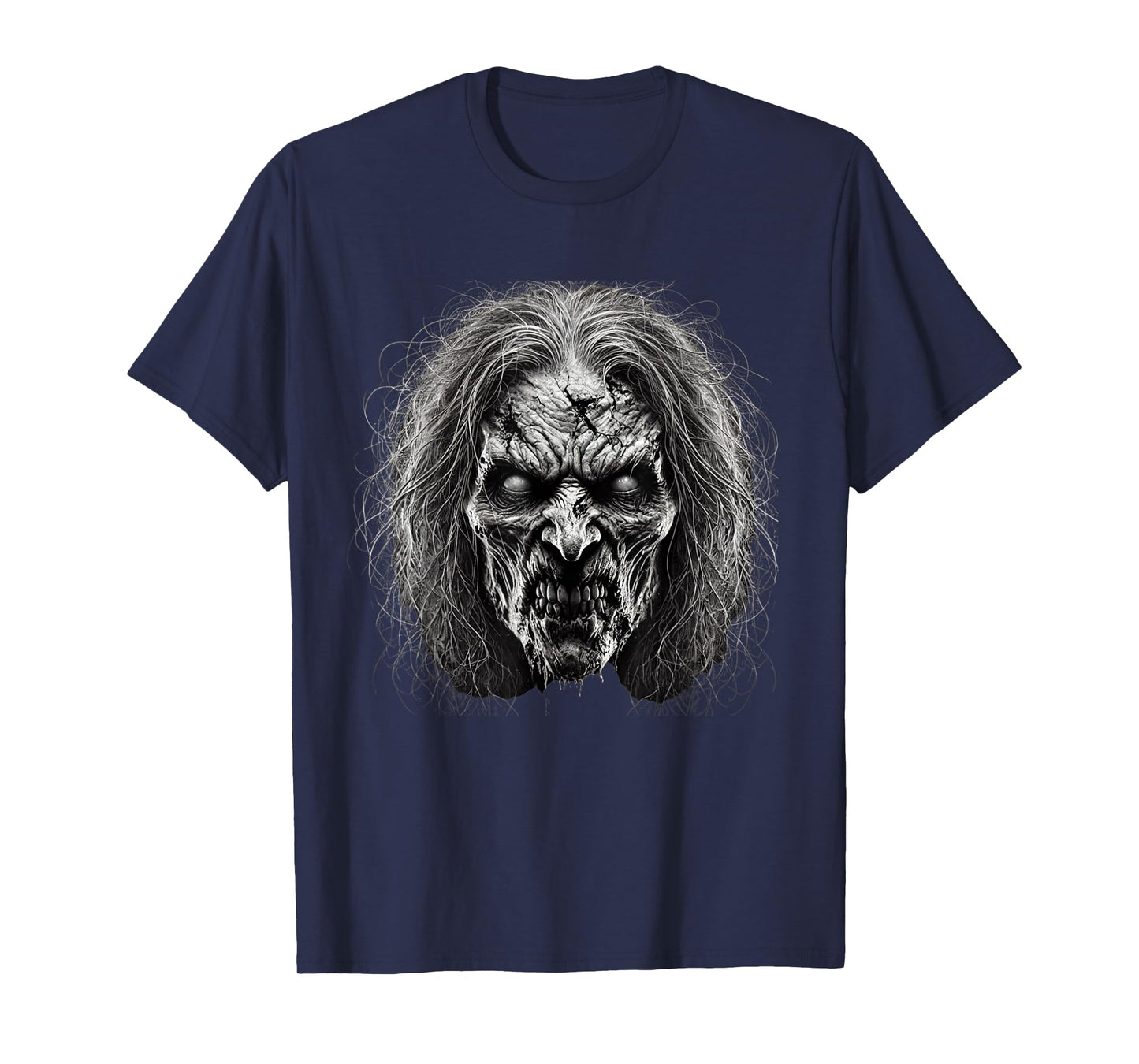 Scary Witch Face Evil Witch Halloween Costume T-Shirt