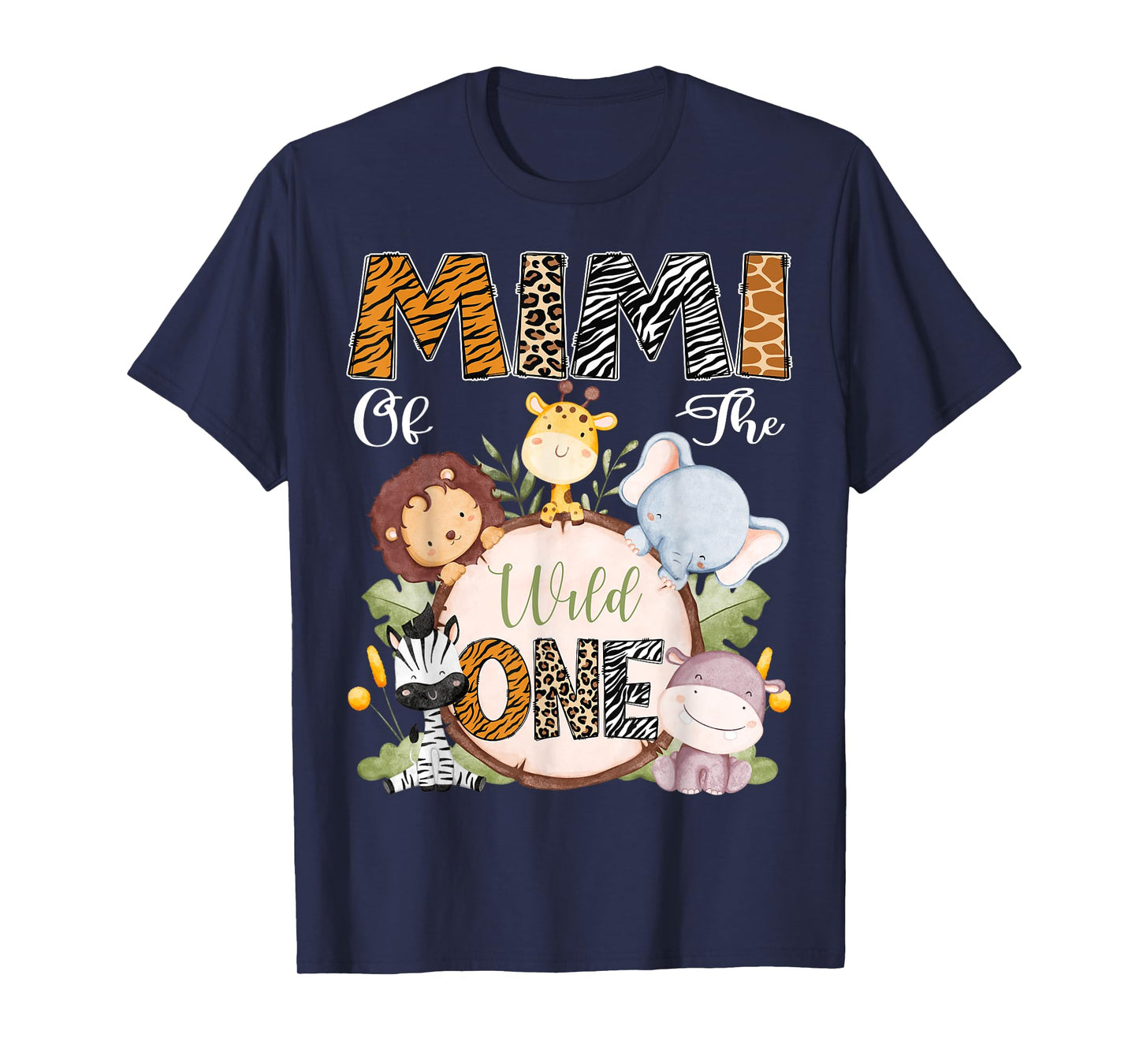 Mimi Of The Wild One 1St Birthday Safari Woodland T-Shirt