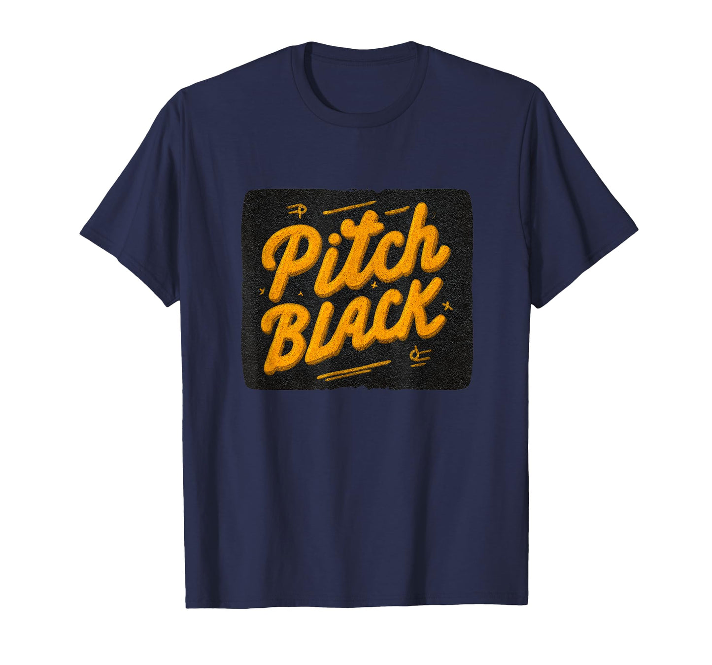 Beautiful Pitch Black Speech Emblem T-Shirt