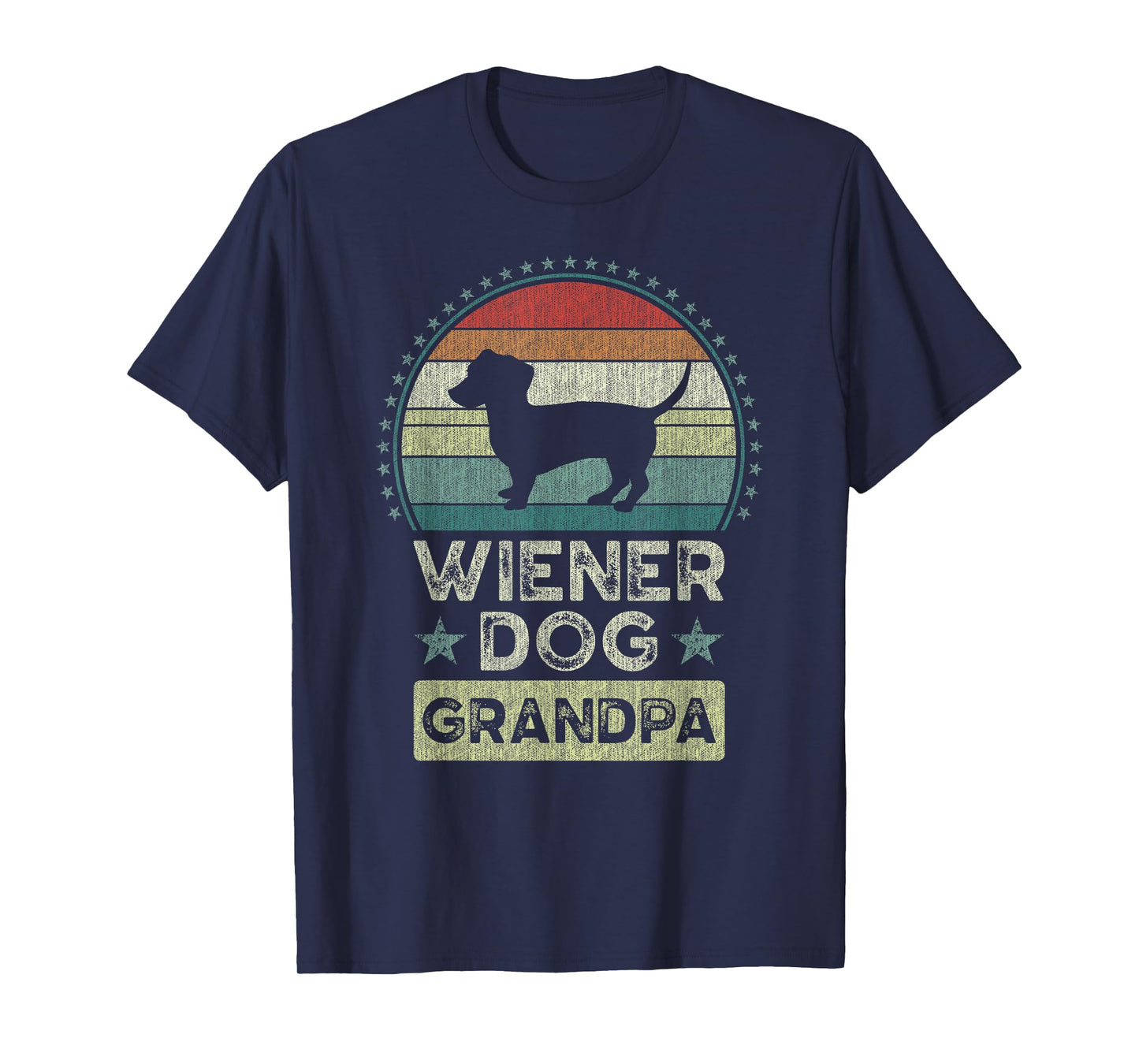 Wiener Dog Grandpa, Father's Day, Dachshund, Grandfather T-Shirt