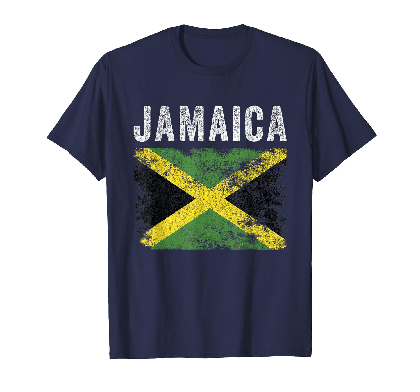 Jamaica Flag Distressed - Men Women Kids - Jamaican Flag T-Shirt