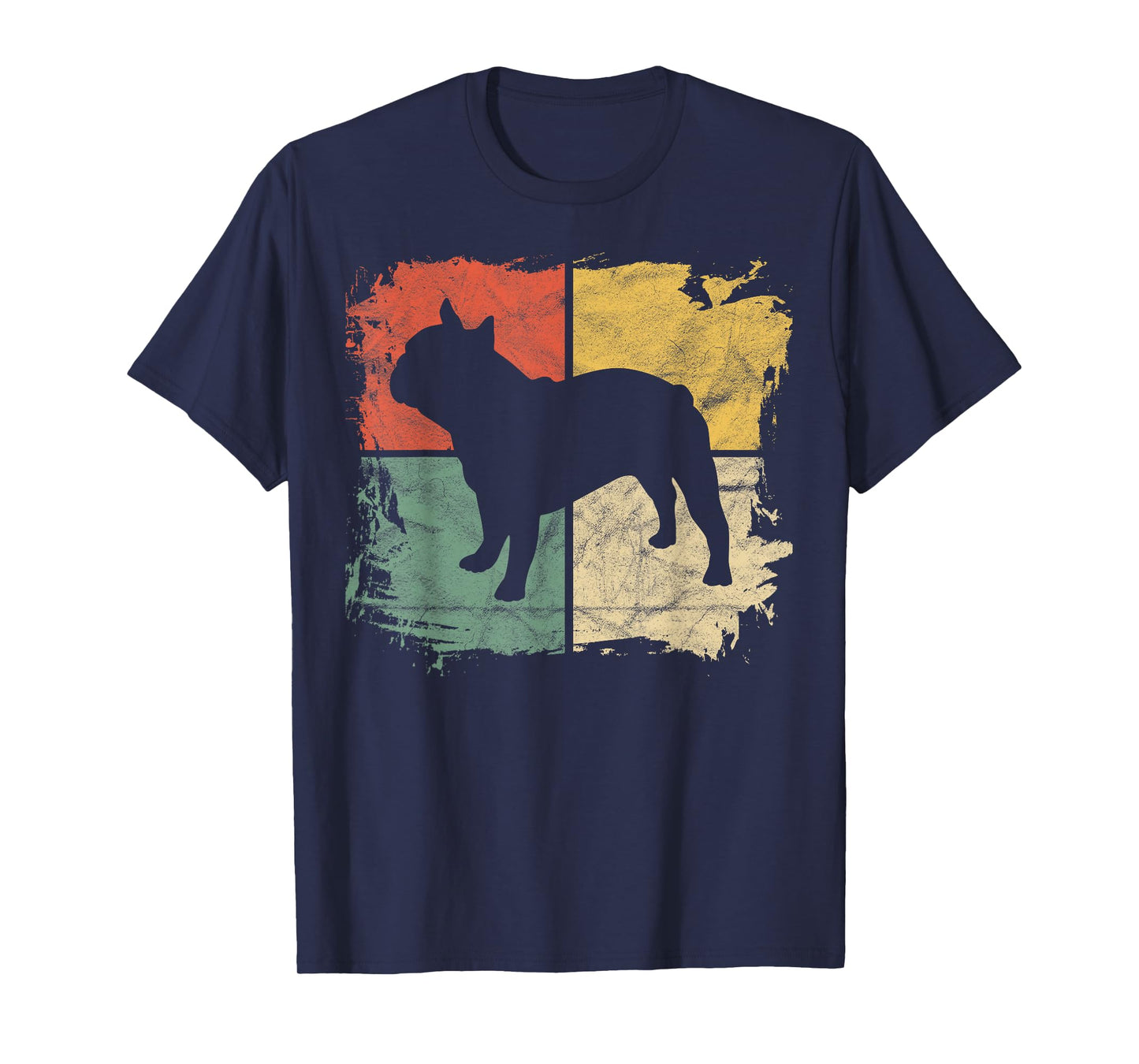 Square Retro French Bulldog Owner Gift Dog Frenchie Dad Mom T-Shirt