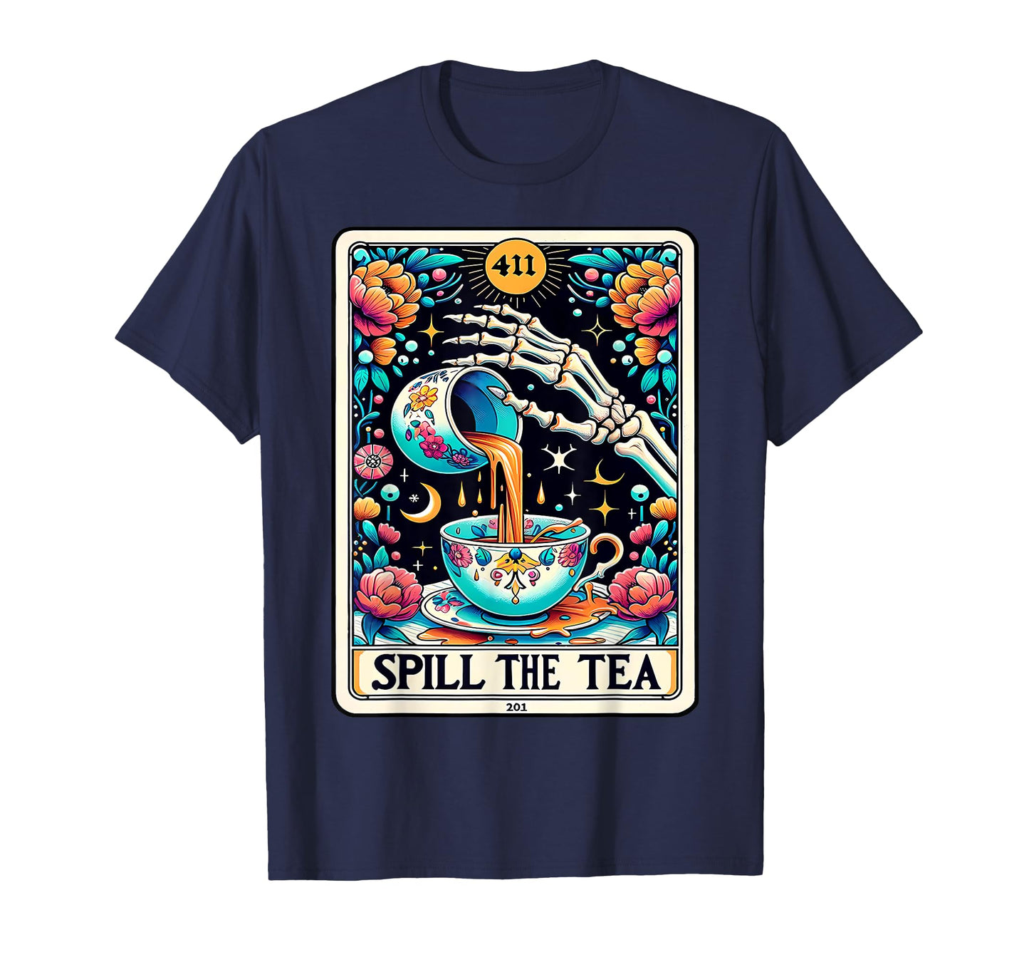 Spill The Tea Tarot Card T-Shirt