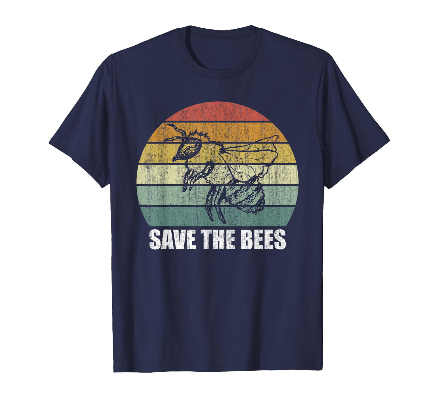 Retro Save The Bees Shirt Funny Bee Lover Gifts Bee Kind T-Shirt