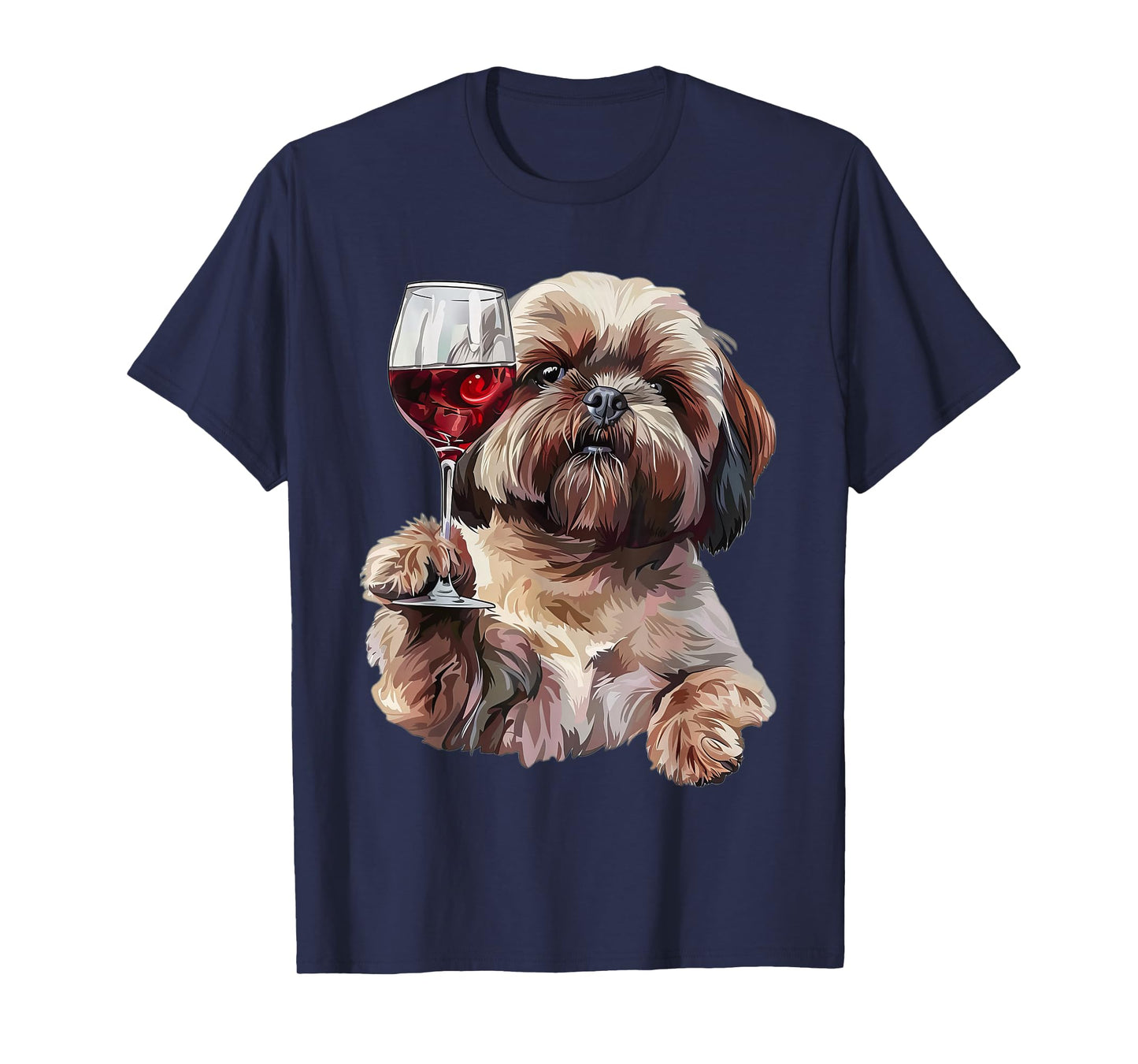 Shih Tzu Wine T-Shirt